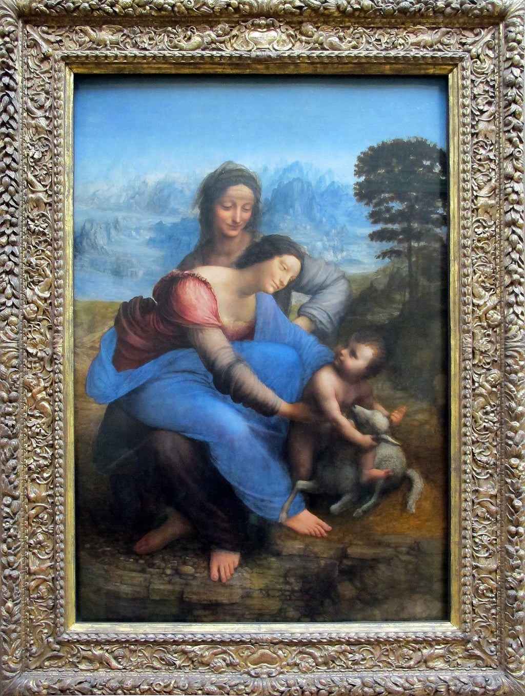 הבתולה, הילד ישו וסנט אנה - לאונרדו דה וינצ'י