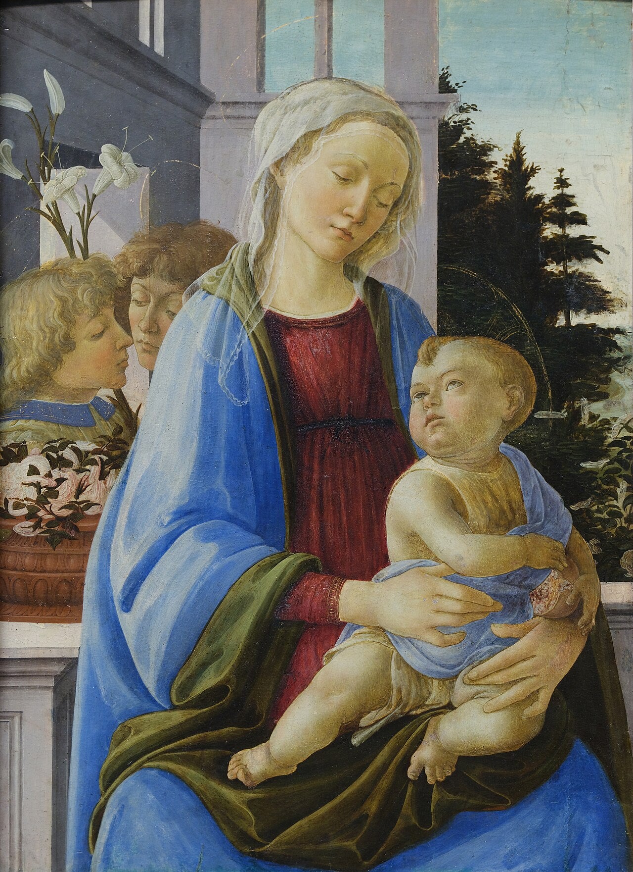 La Vierge et l'Enfant avec deux anges - Filippino Lippi