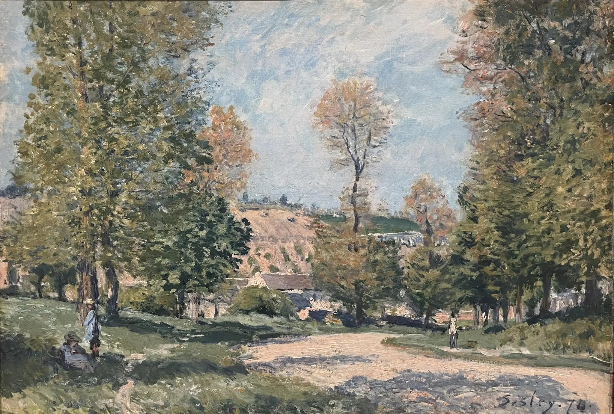 Reproduction du tableau « La route de Louveciennes - Alfred Sisley » par Alpha Reproduction en peinture à l’huile
