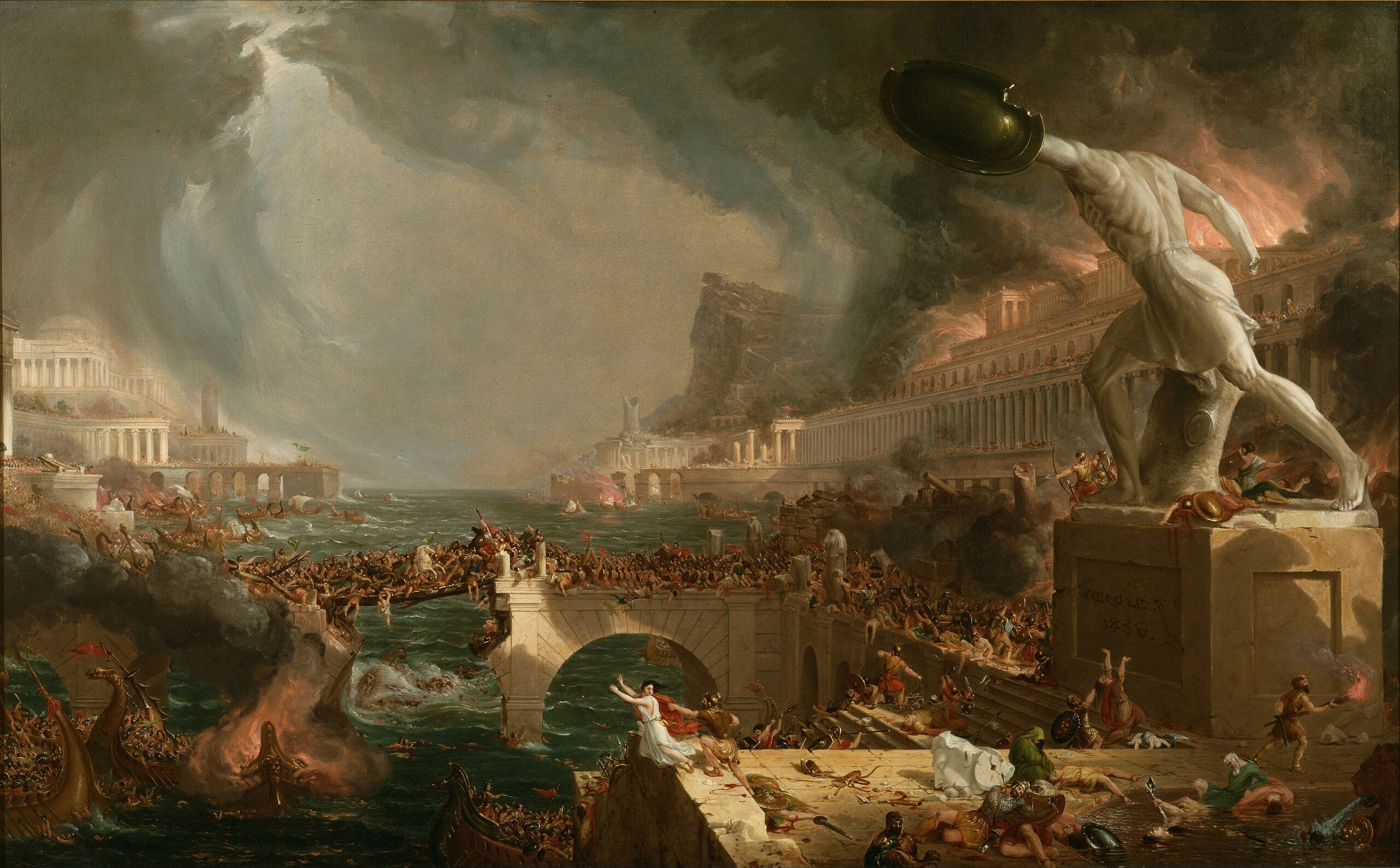 Le Cours de l'Empire : destruction - Thomas Cole