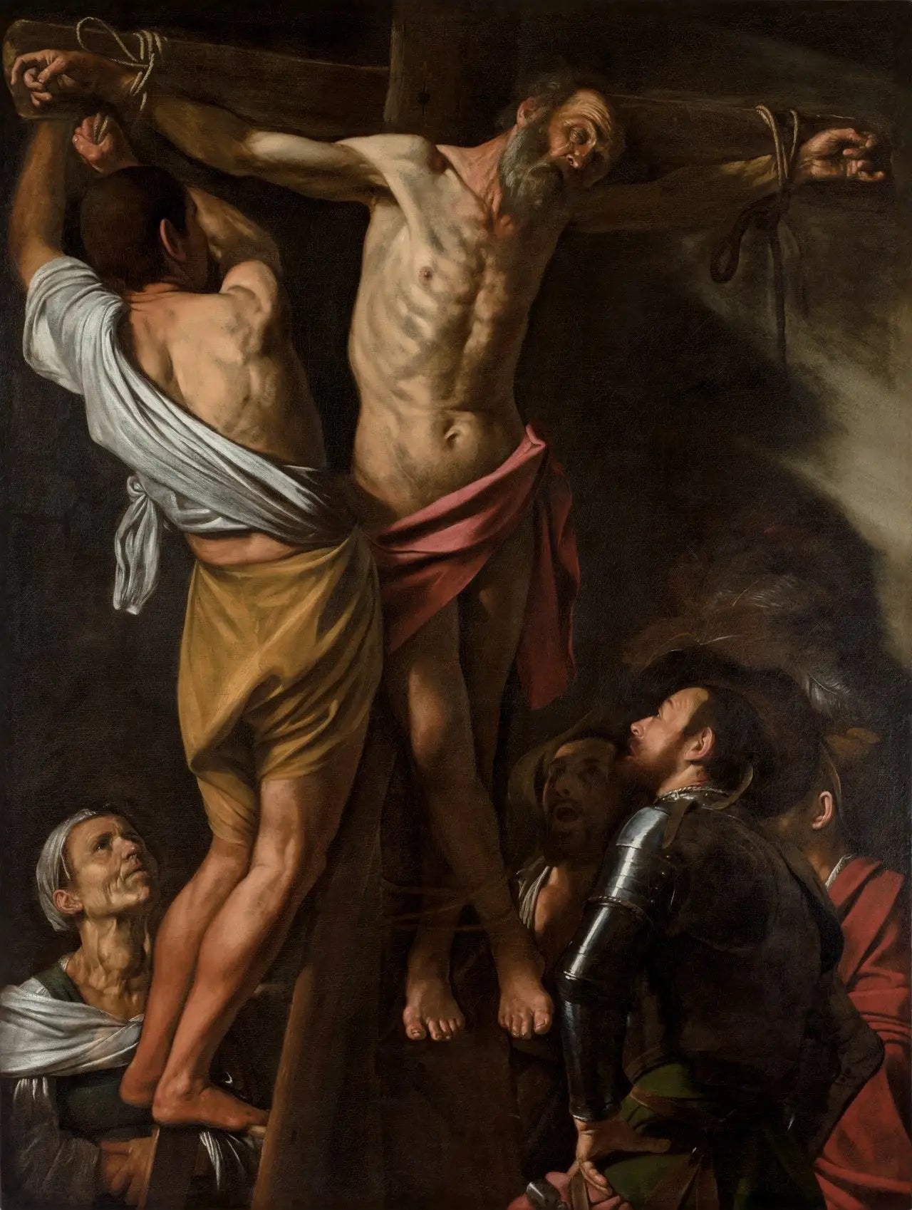 Reproduction du tableau « Le Crucification de saint André - Le Caravage » par Alpha Reproduction en peinture à l’huile