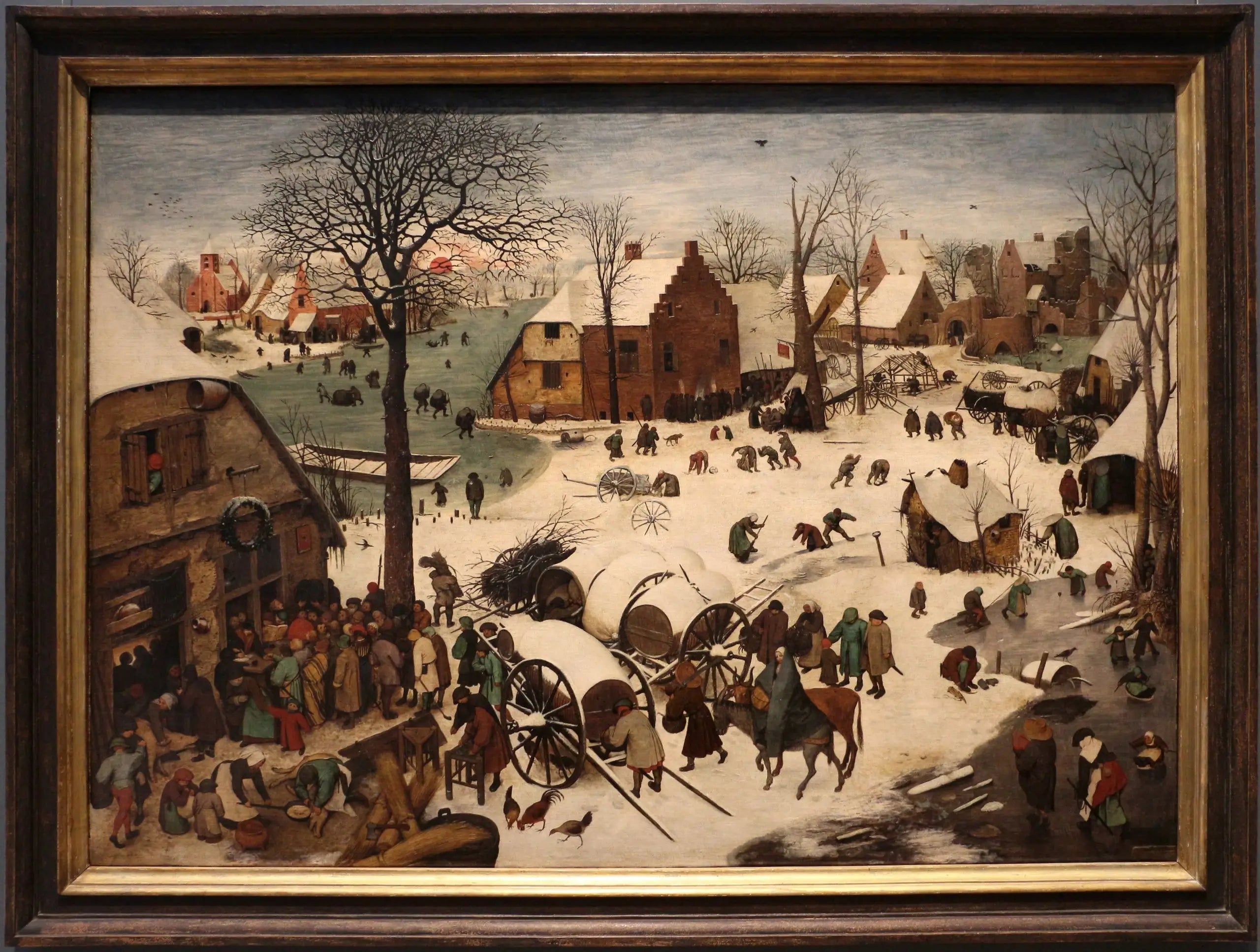 Le Dénombrement de Bethléem - Pieter Brueghel the Elder - Alpha Reproduction