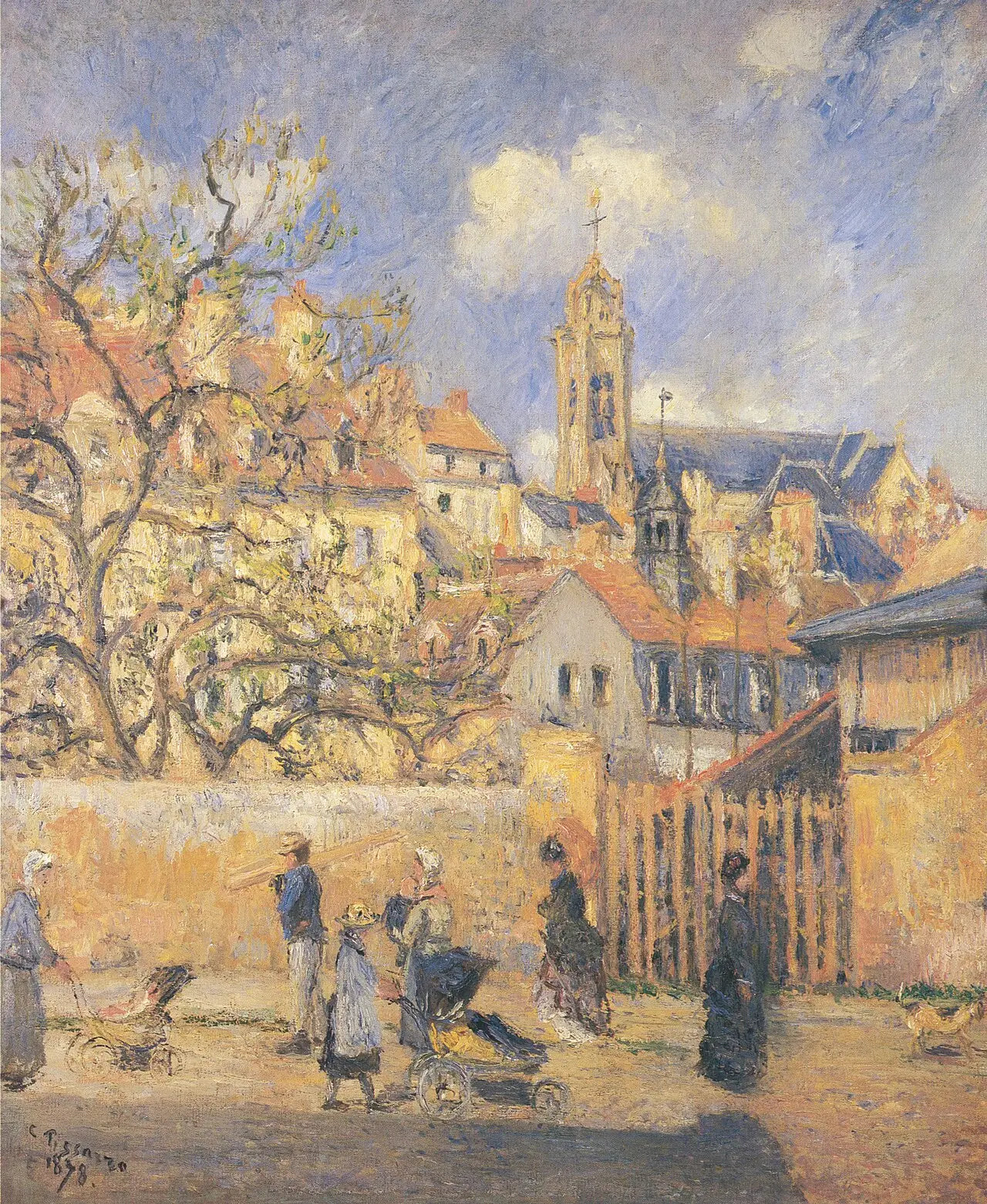 Reproduction du tableau « Le Parc-aux-Charrettes, Pontoise - Camille Pissarro » par Alpha Reproduction en peinture à l’huile