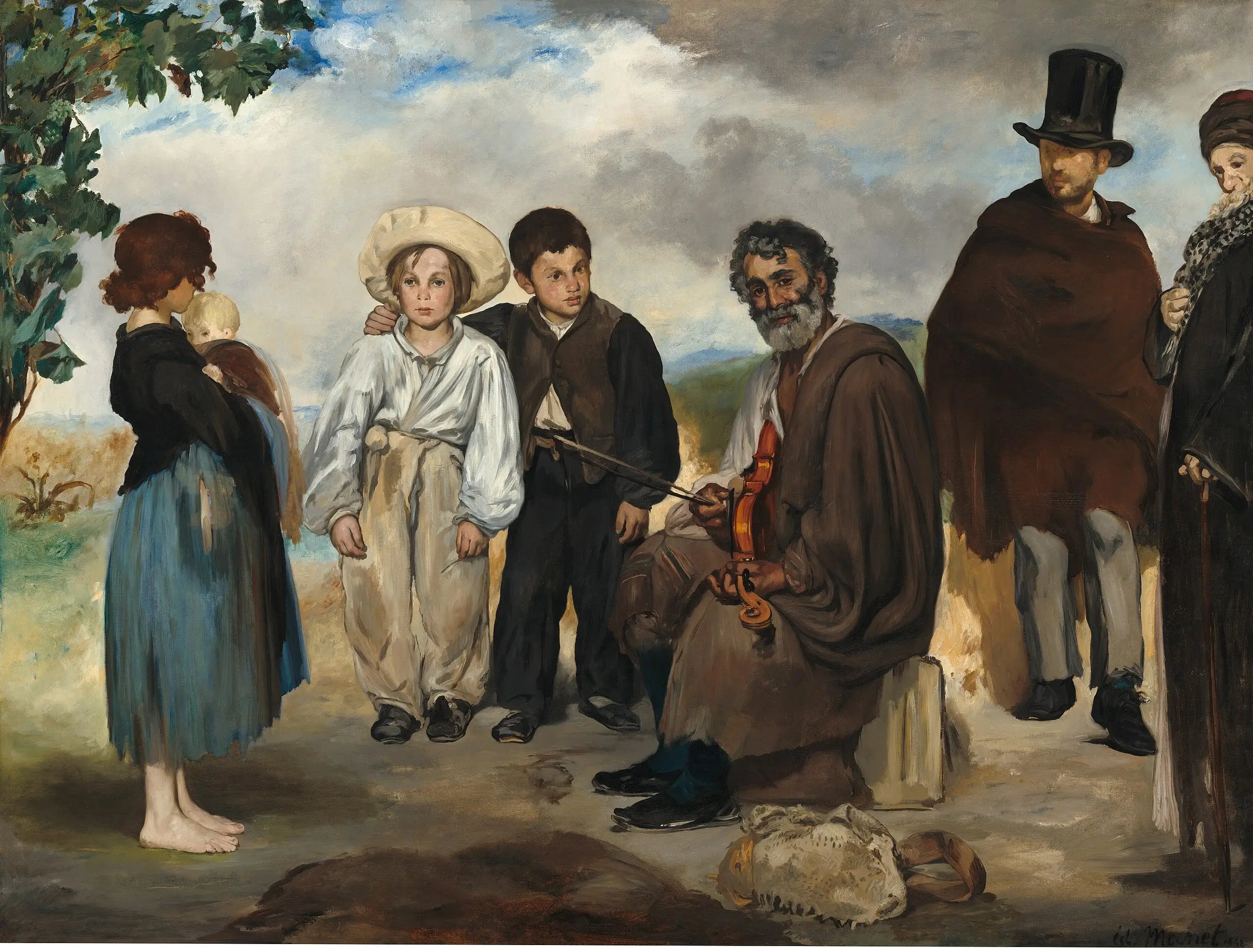 Reproduction du tableau « Le Vieux Musicien - Édouard Manet » par Alpha Reproduction en peinture à l’huile