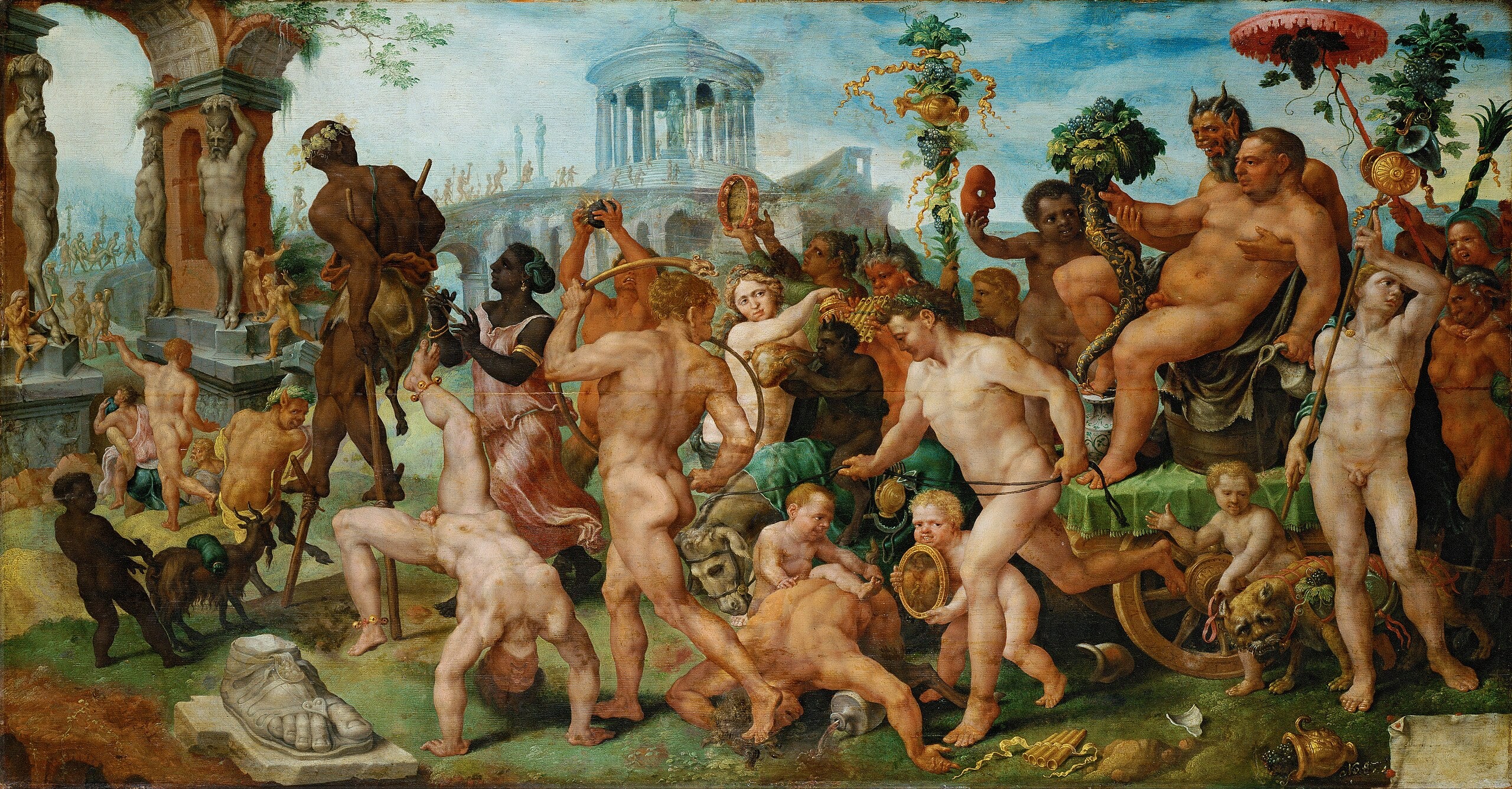 Le cortège triomphal de Bacchus - Maarten van Heemskerck