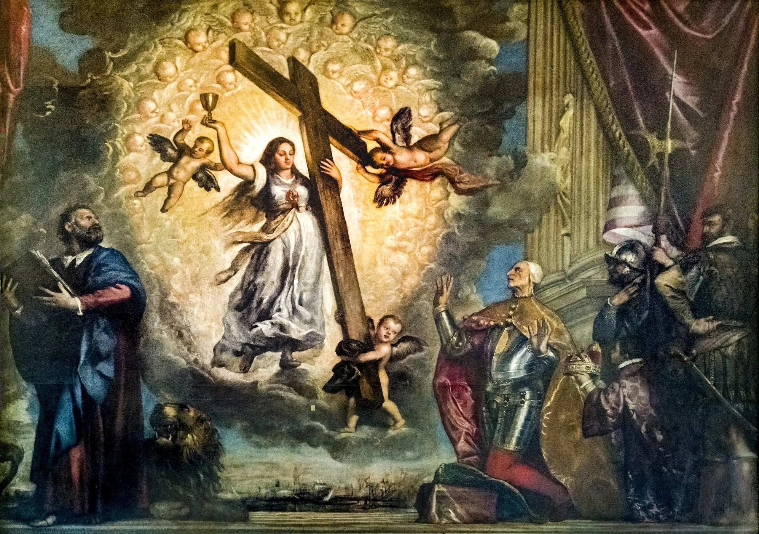 Le doge Antonio Grimani agenouillé devant la foi - Titian - Alpha Reproduction