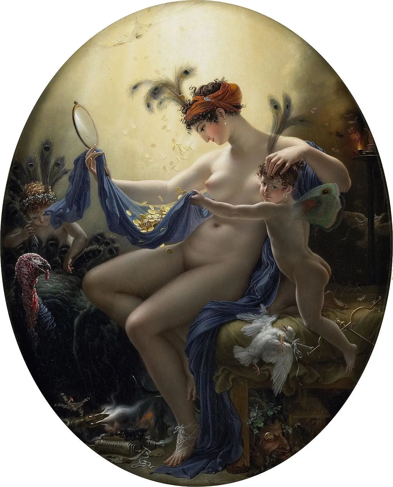 Mademoiselle Lange et Danaé - Anne-Louis Girodet - Alpha Reproduction
