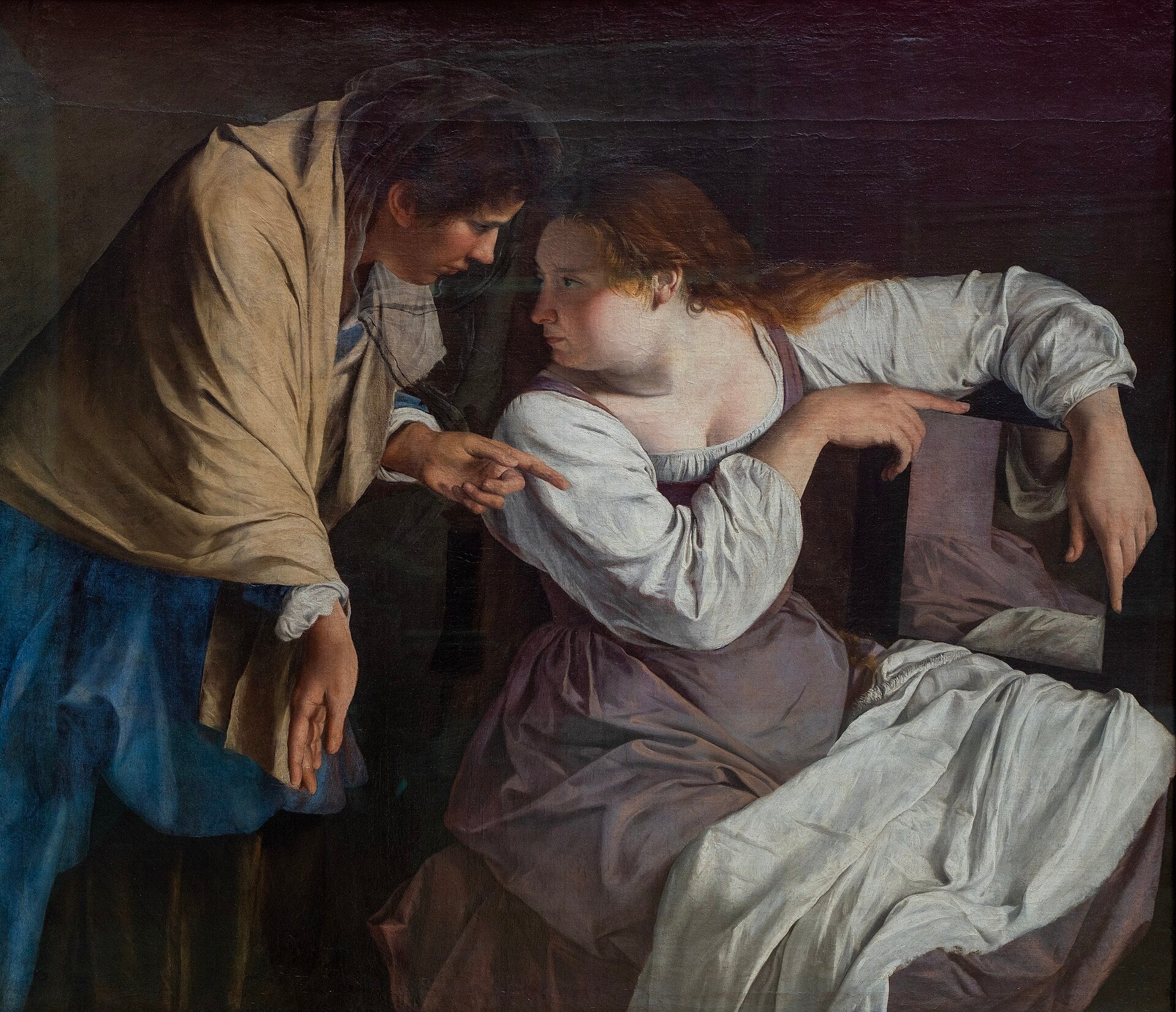 Marthe réprimandant sa sœur Marie - Orazio Gentileschi