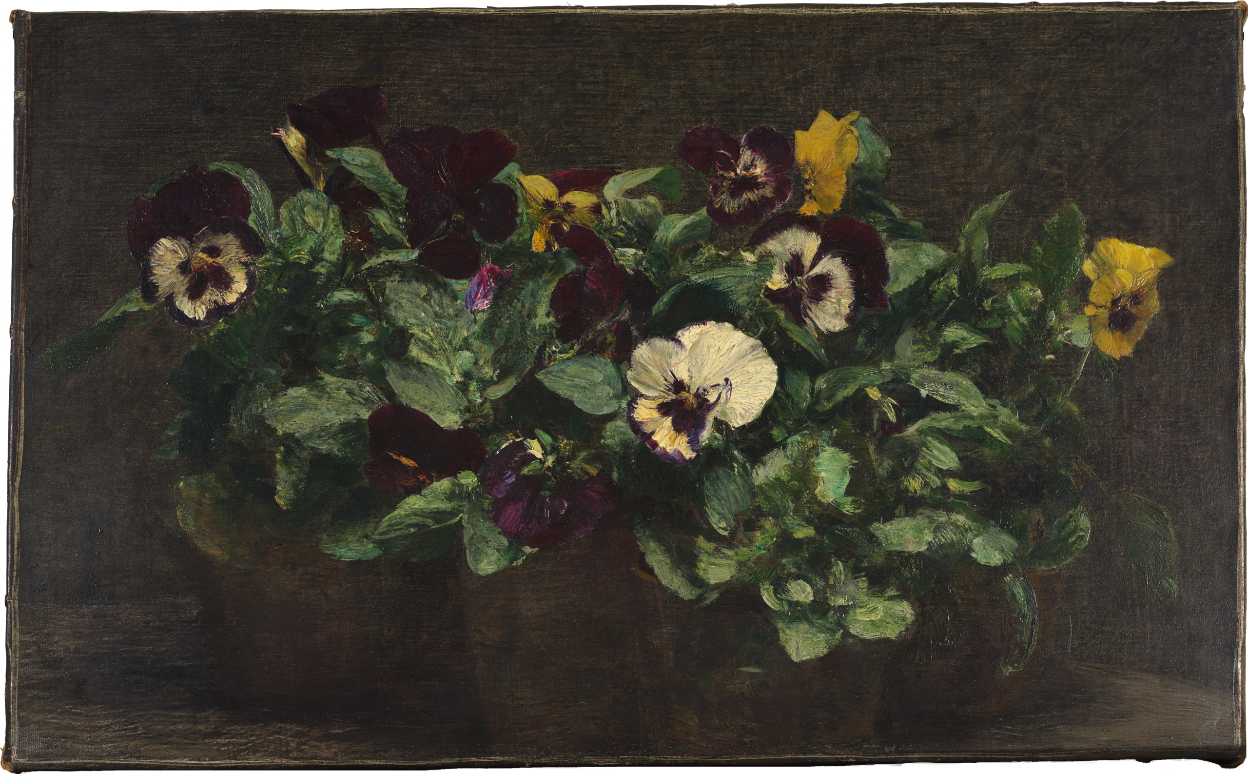 Nature morte aux pensées - Henri Fantin-Latour