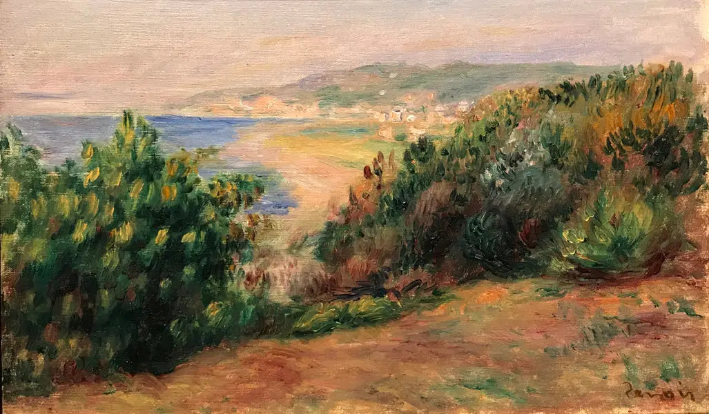 Reproduction du tableau « Paysage à Cagnes - Pierre-Auguste Renoir » par Alpha Reproduction en peinture à l’huile