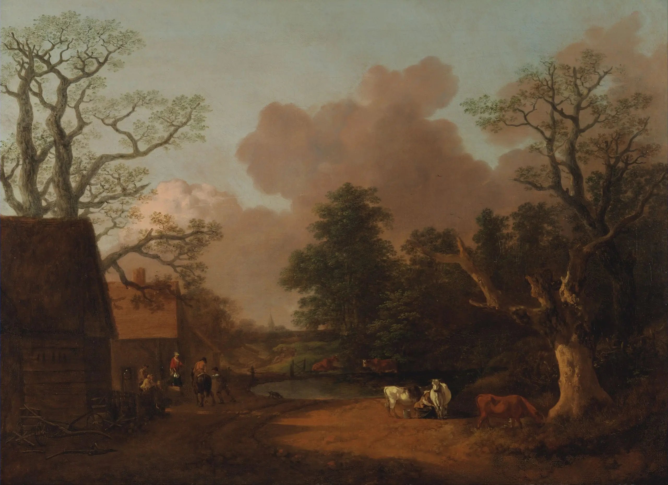 Paysage avec la laitière - Thomas Gainsborough - Alpha Reproduction