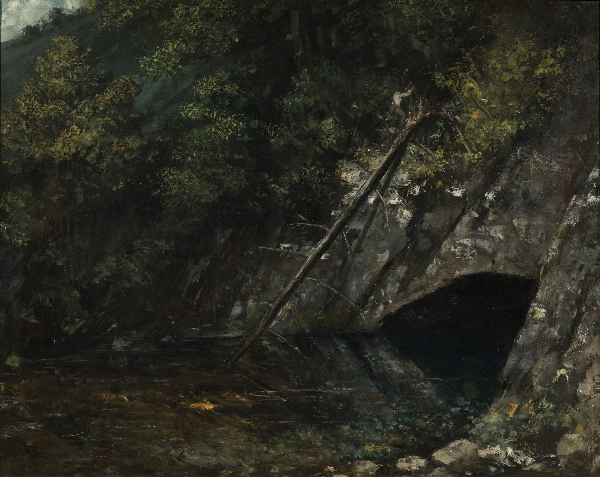 Paysage de La Source Bleue - Gustave Courbet