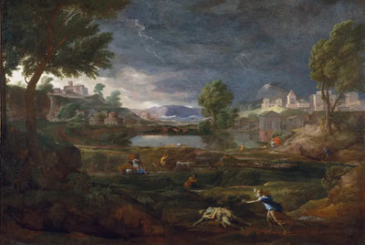 Paysage orageux avec Pyrame et Thisbé - Nicolas Poussin - Alpha Reproduction