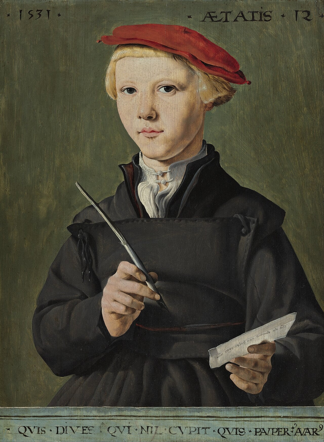 Portrait d'un jeune érudit - Maarten van Heemskerck