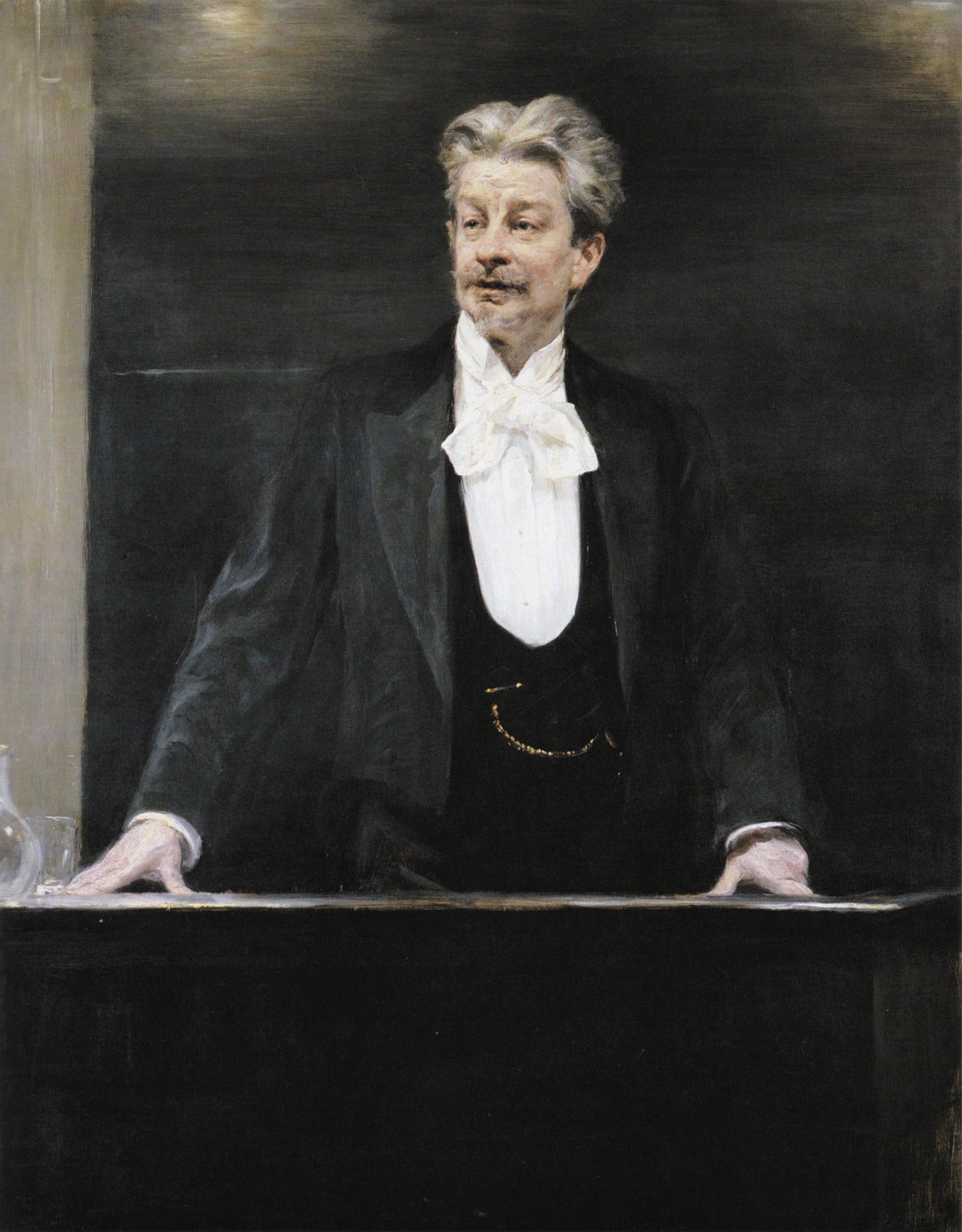 Portrait de Georg Brandes donnant une conférence - Peder Severin Krøyer