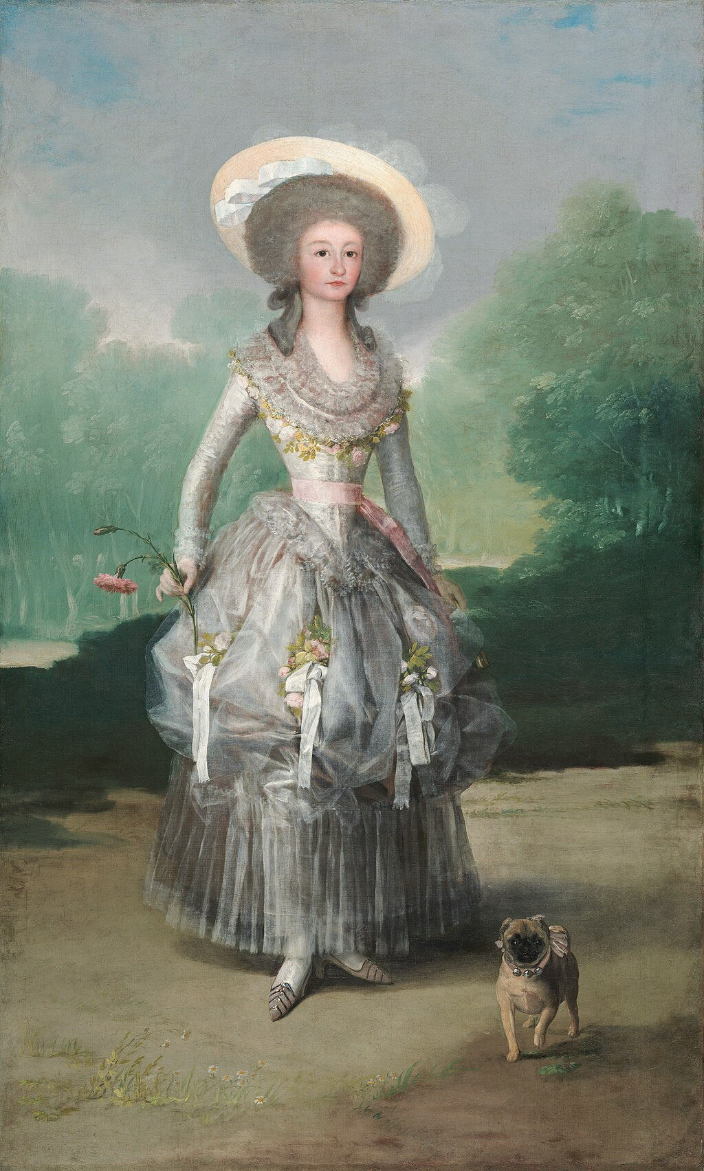 Reproduction du tableau « Portrait de la marquise de Pontejos - Francisco de Goya » par Alpha Reproduction en peinture à l’huile
