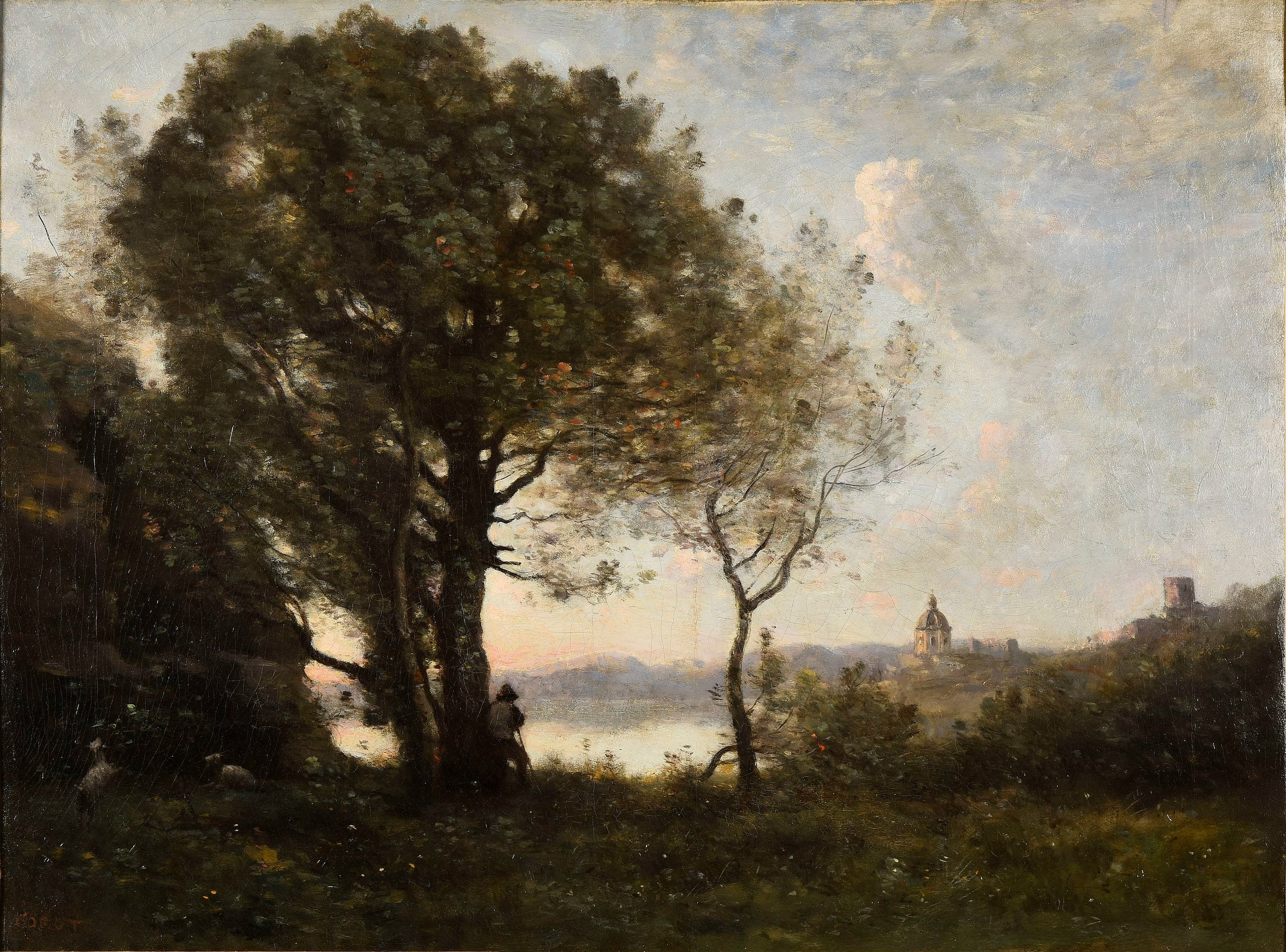 Souvenir du lac d'Albano - Jean-Baptiste Camille Corot
