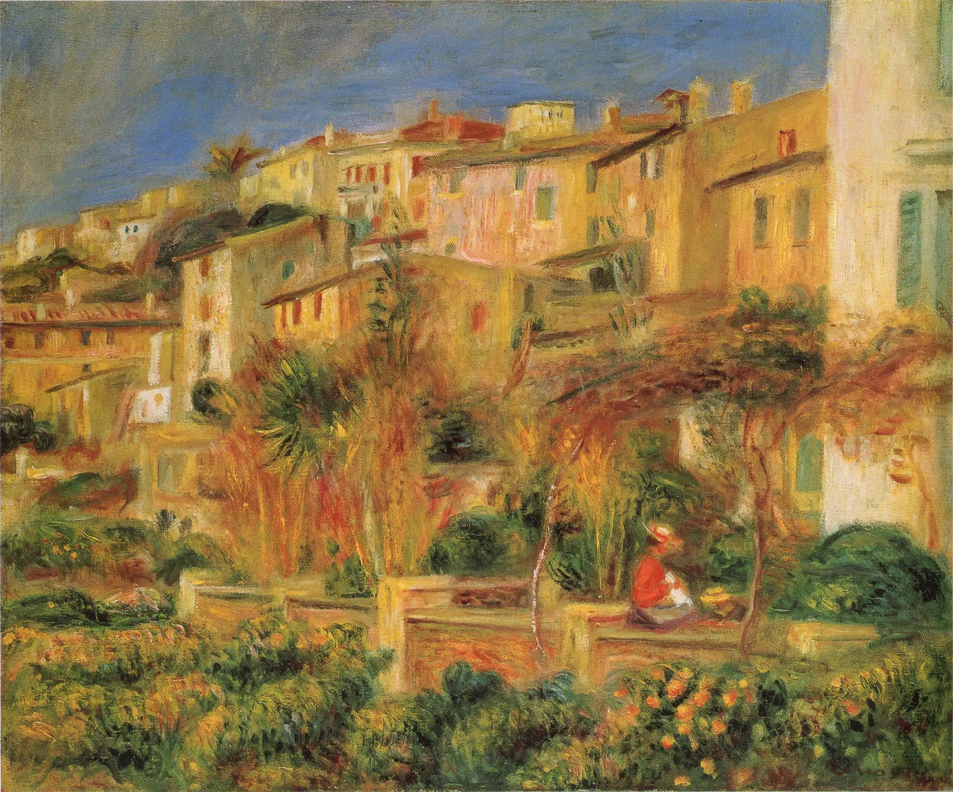 Reproduction du tableau « Terrasses à Cannes - Pierre-Auguste Renoir » par Alpha Reproduction en peinture à l’huile