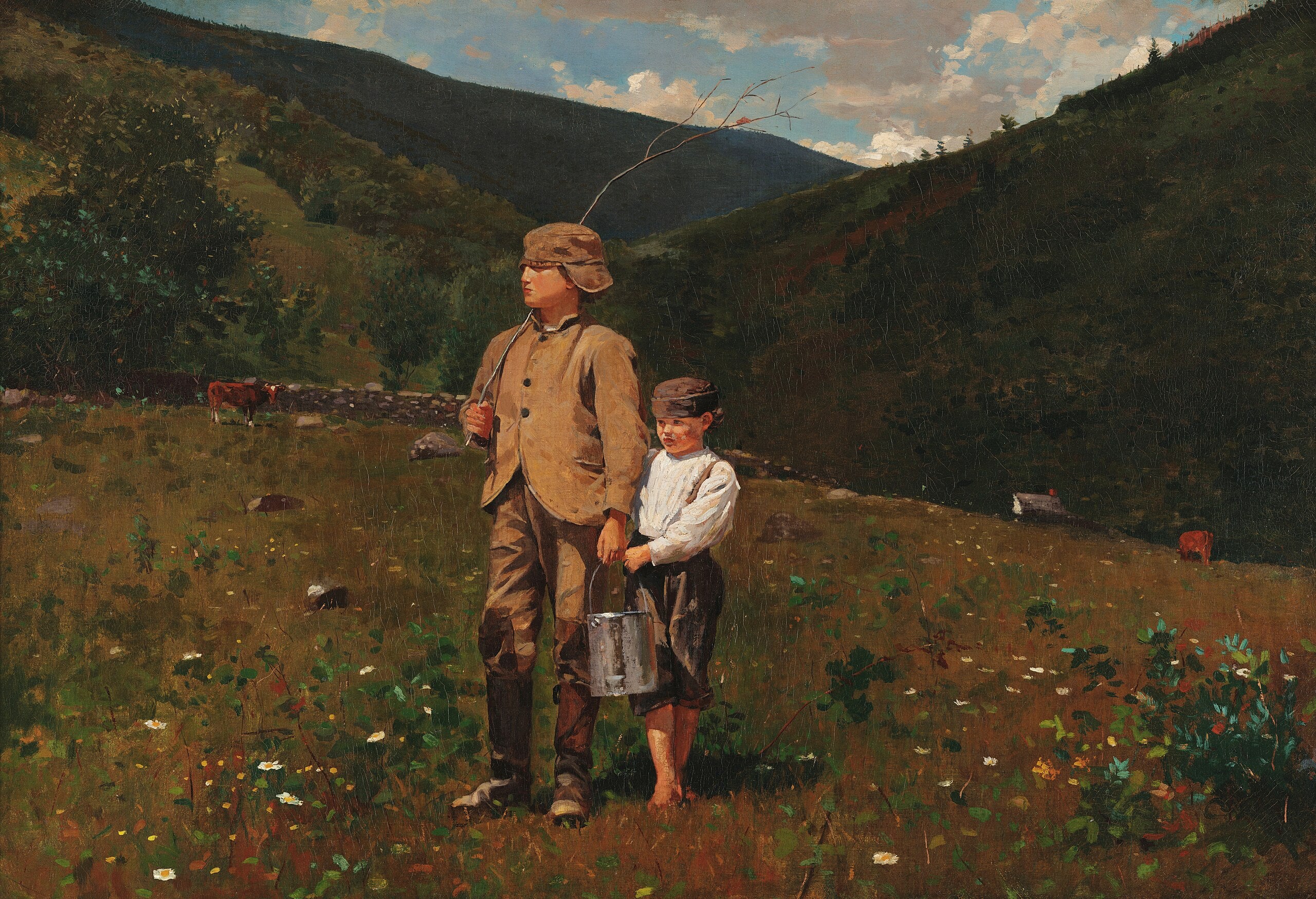 Traversée du pâturage - Winslow Homer