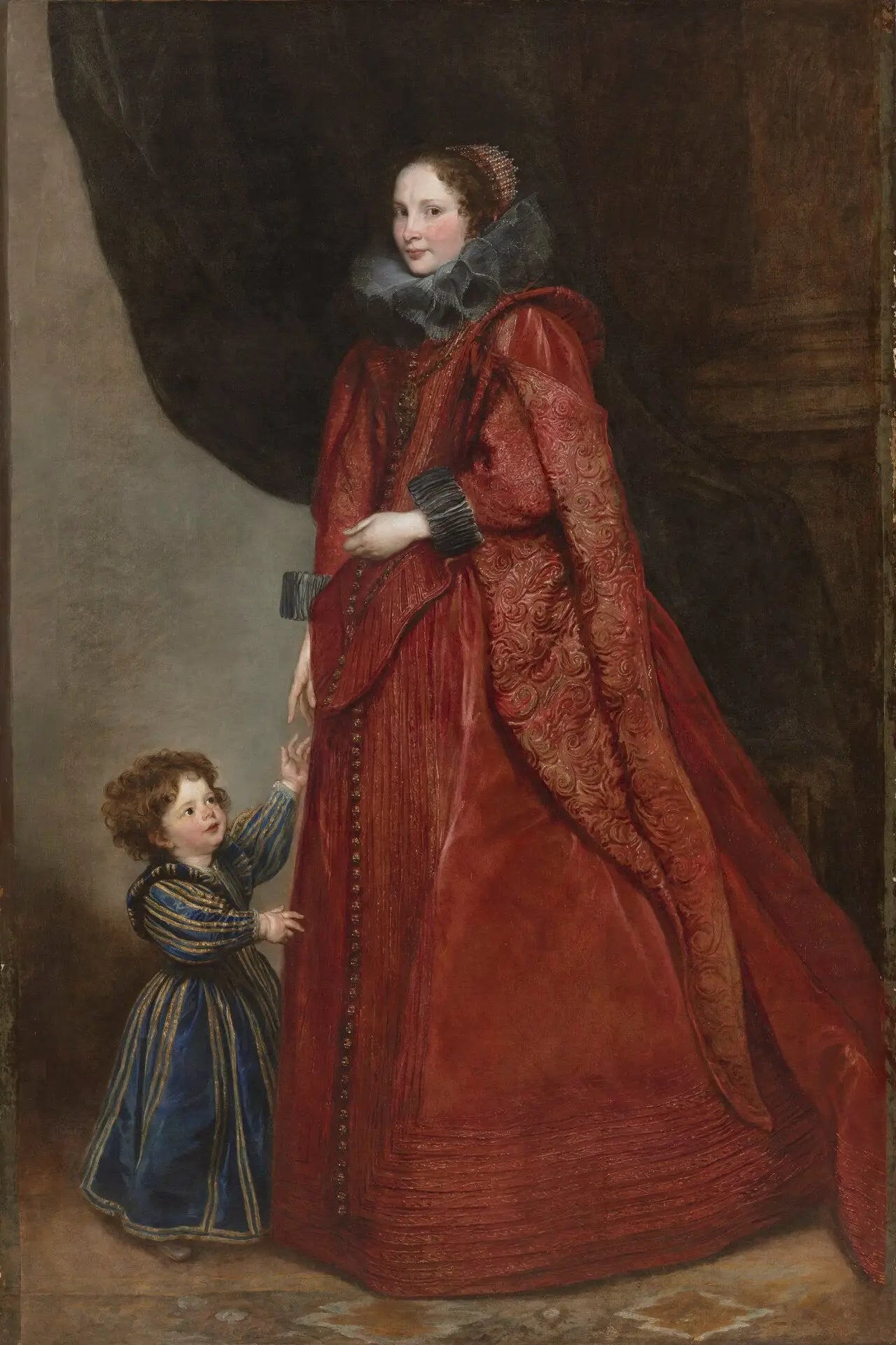 Une dame génoise avec son enfant - Antoine van Dyck - Alpha Reproduction