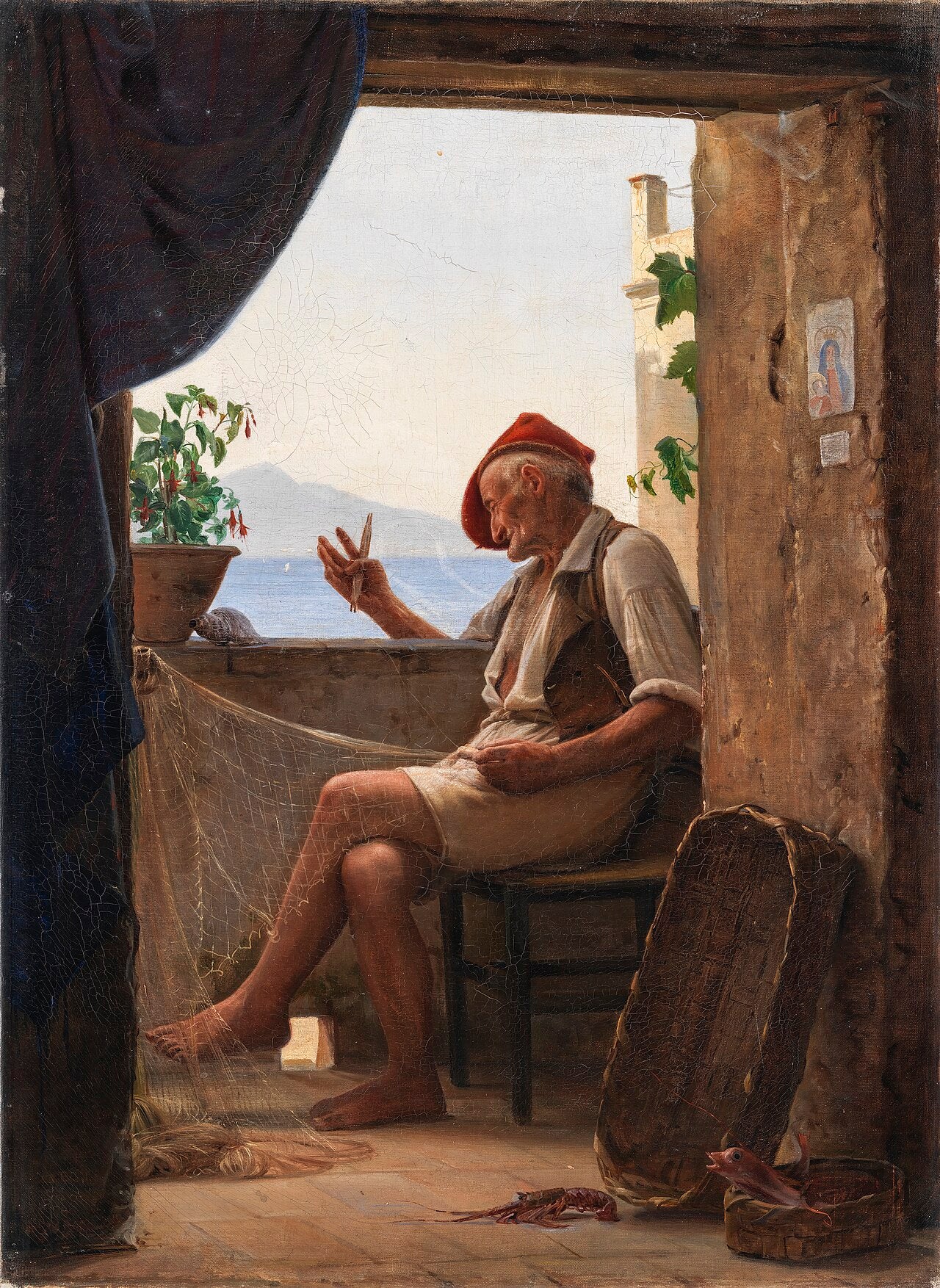 Un pêcheur de Sorrente, Italie - Carl Heinrich Bloch