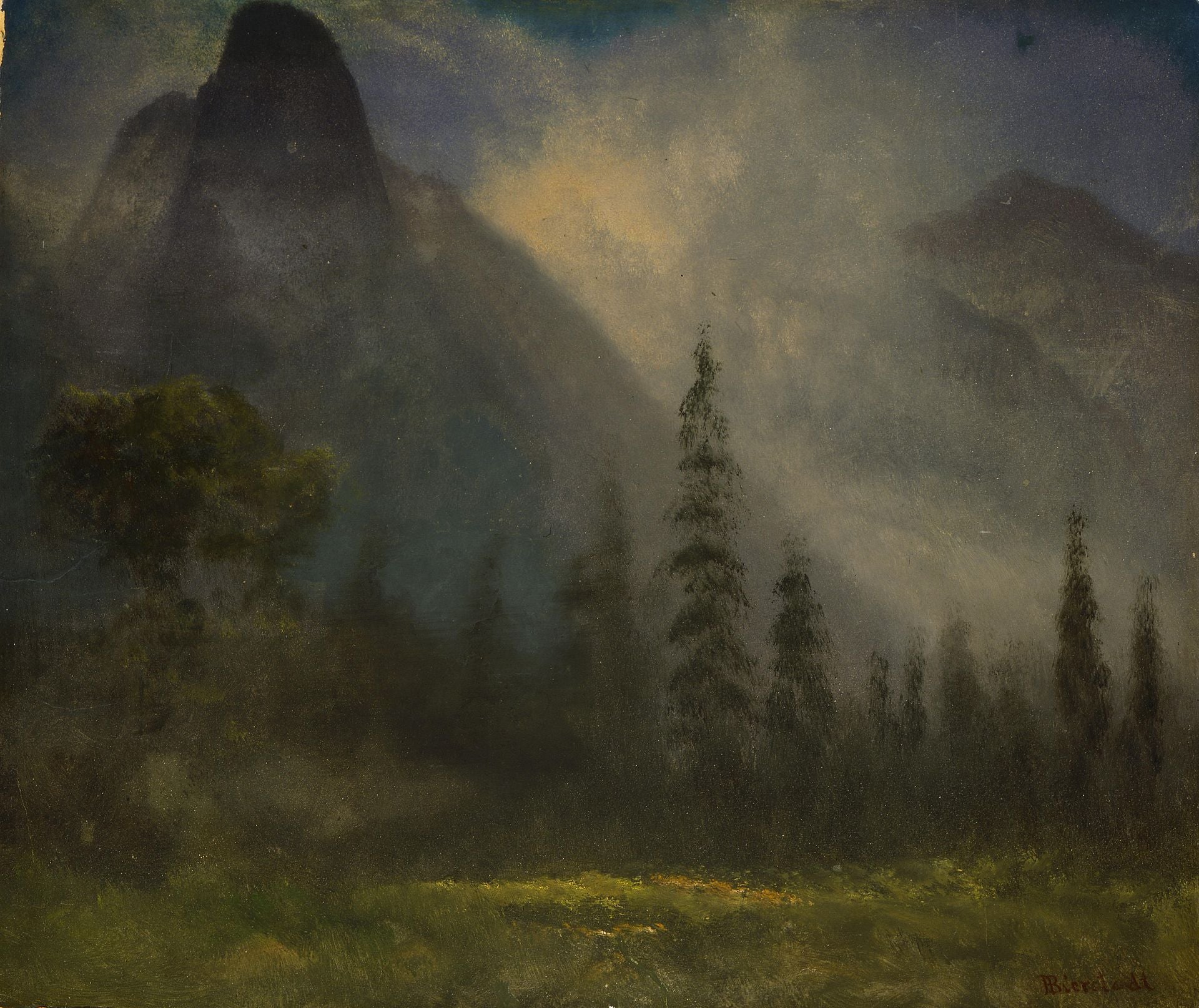 Vallée de Yosemite - Albert Bierstadt
