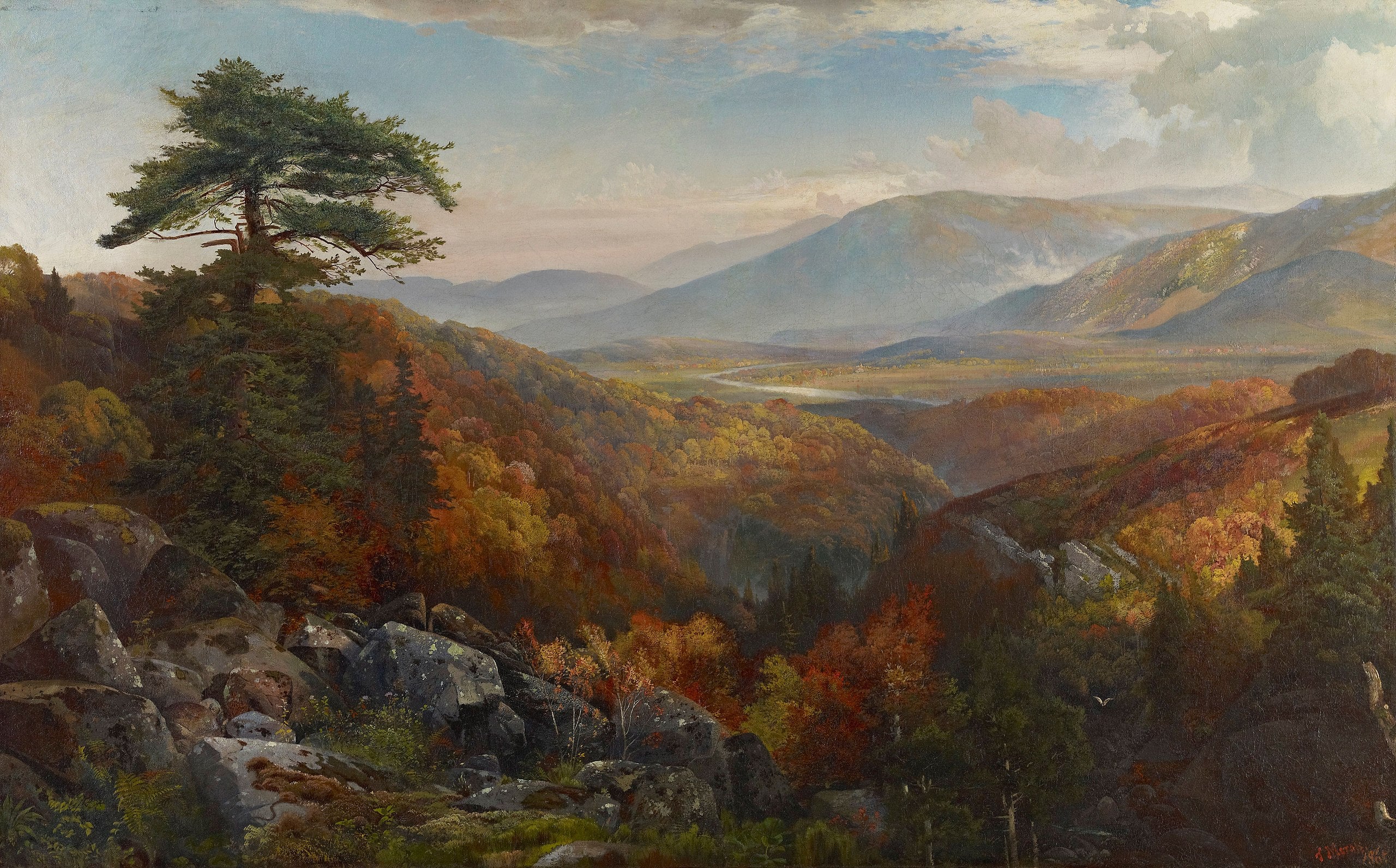 Vallée de la Catawissa en automne - Thomas Moran