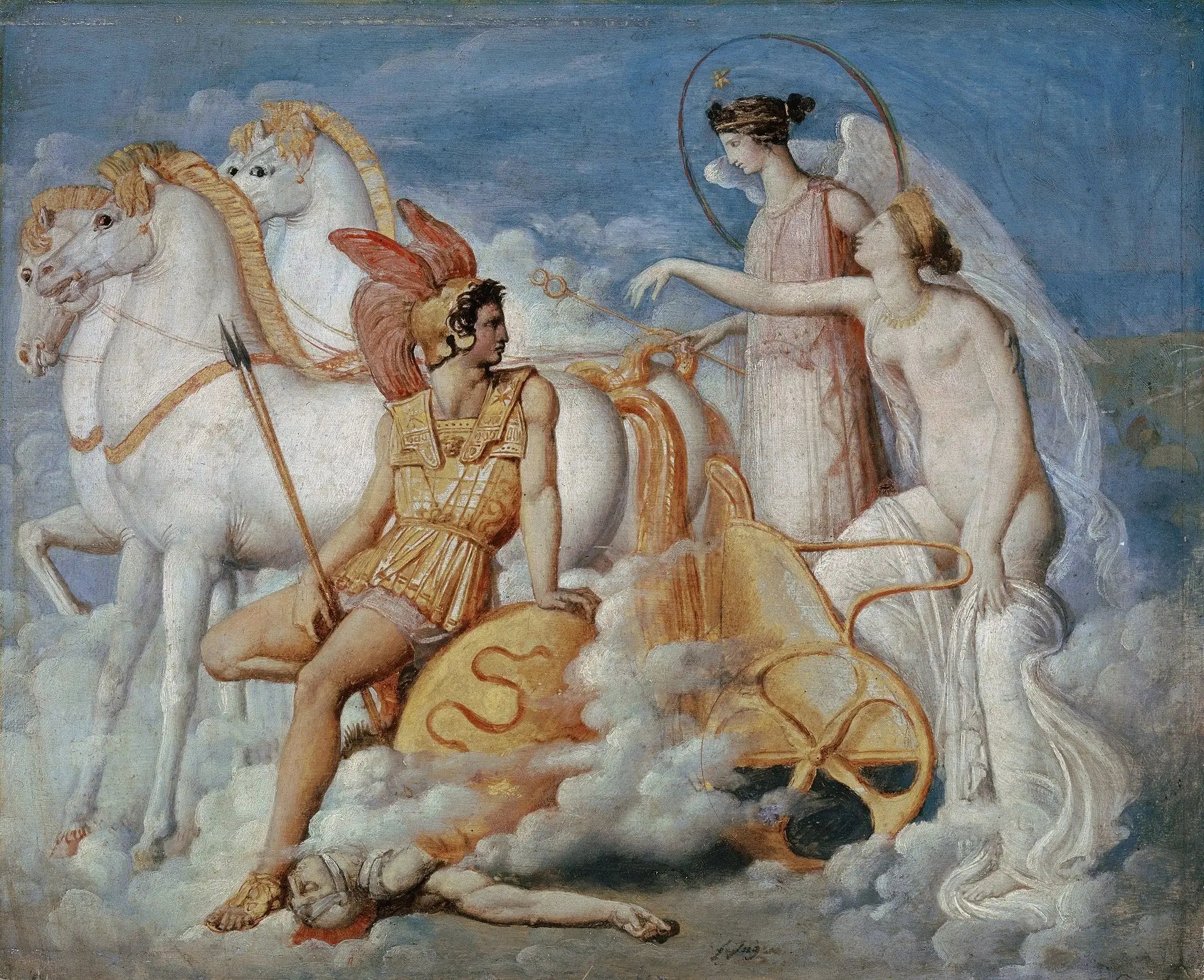 Vénus blessée par Diomède remonte à l’Olympe - Jean-Auguste-Dominique Ingres - Alpha Reproduction