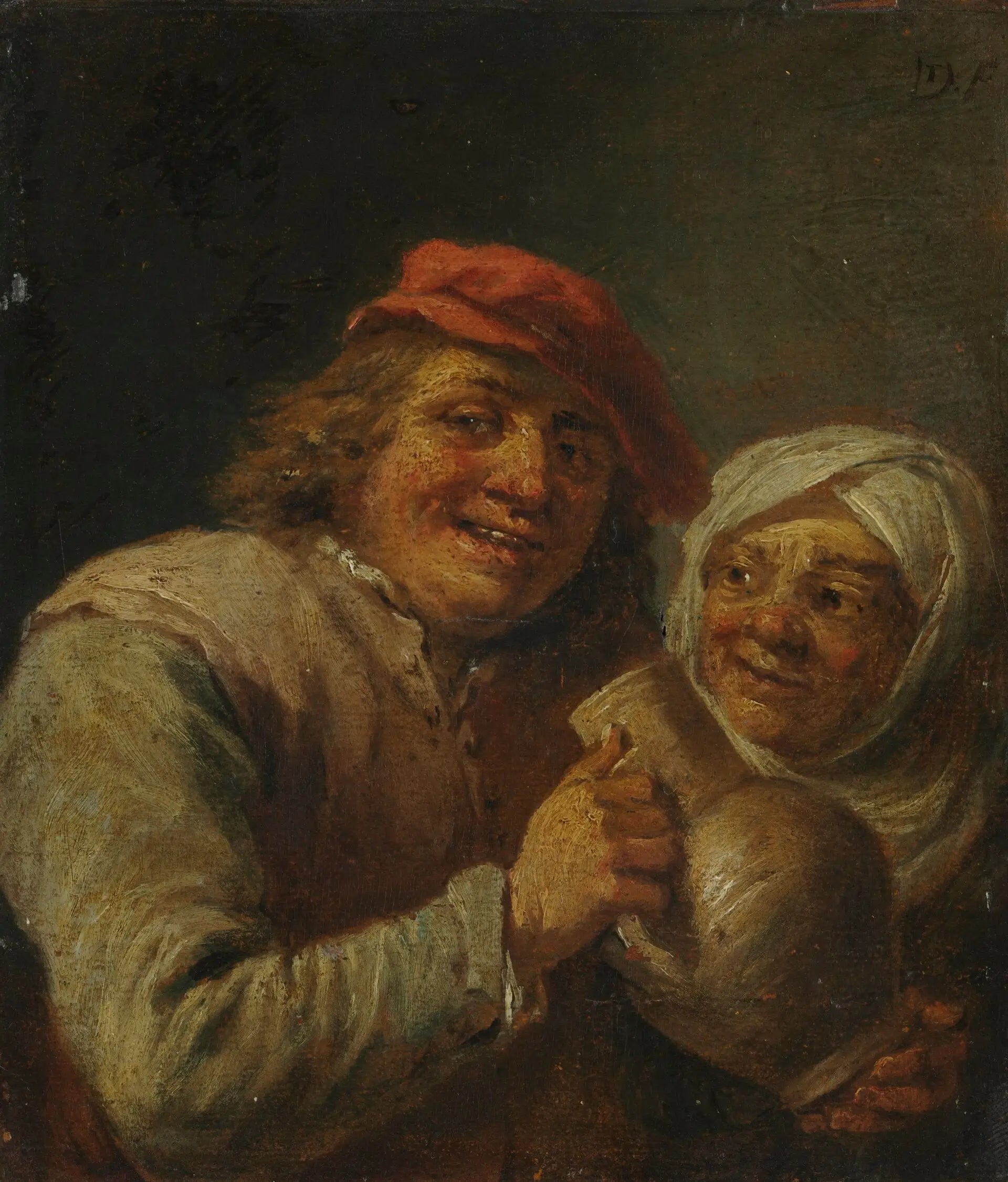 Vieil homme et femme - David Teniers le Jeune - Alpha Reproduction