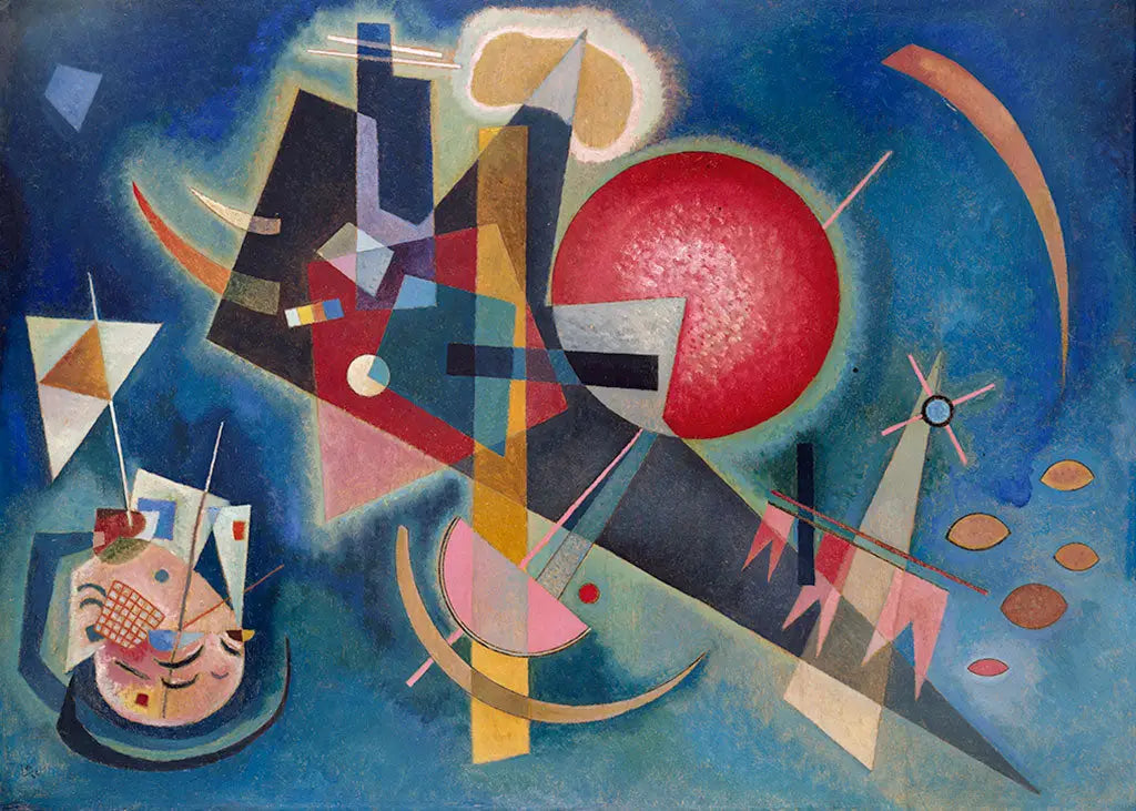 Reproduction du tableau « En bleu - Vassily Kandinsky » par Alpha Reproduction en peinture à l’huile