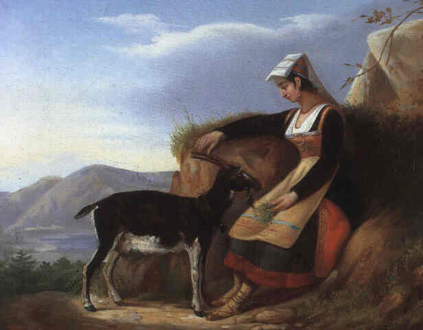 La jeune Italienne - Jacques-François Ochard