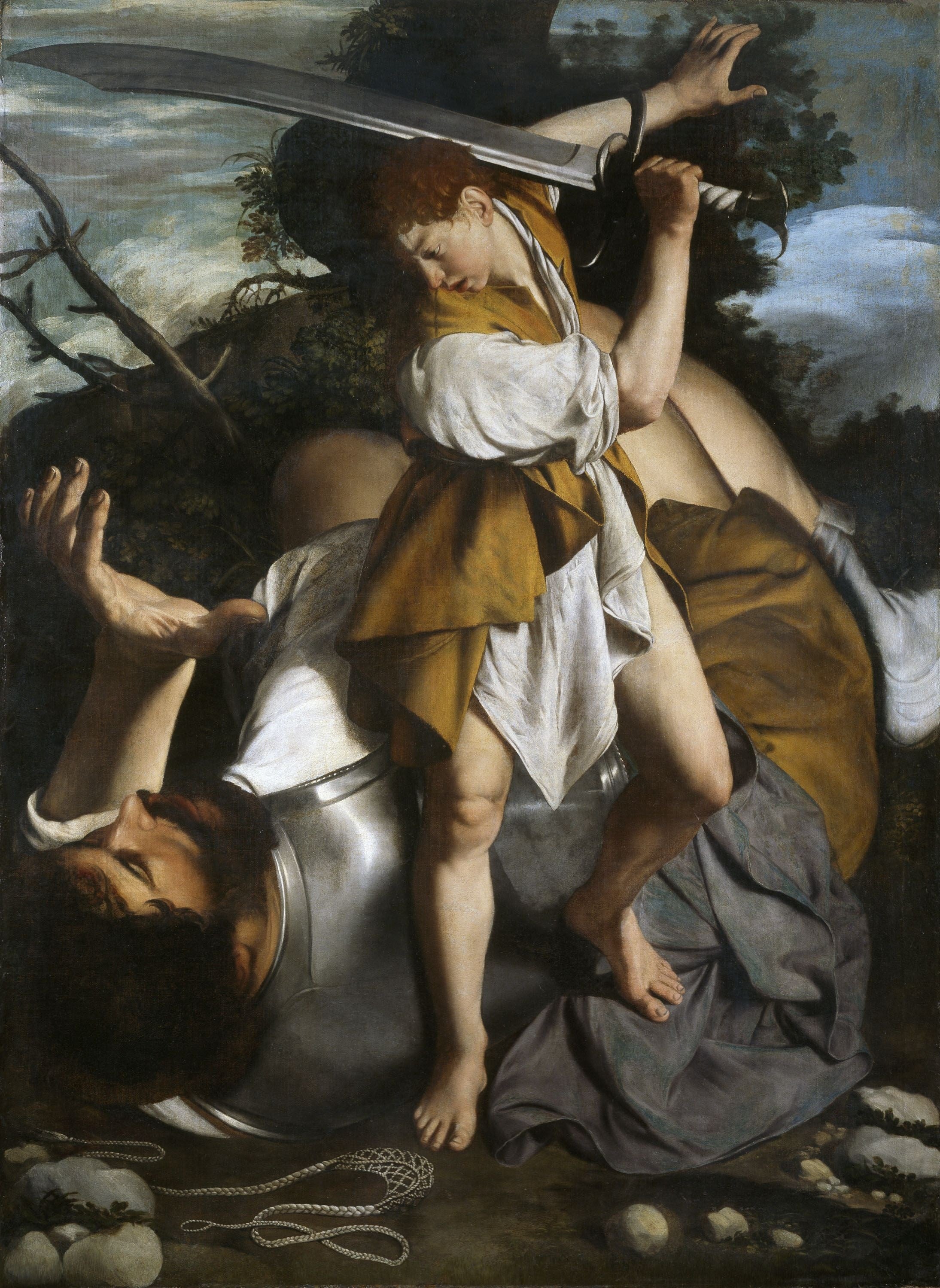 David et Goliath - Orazio Gentileschi