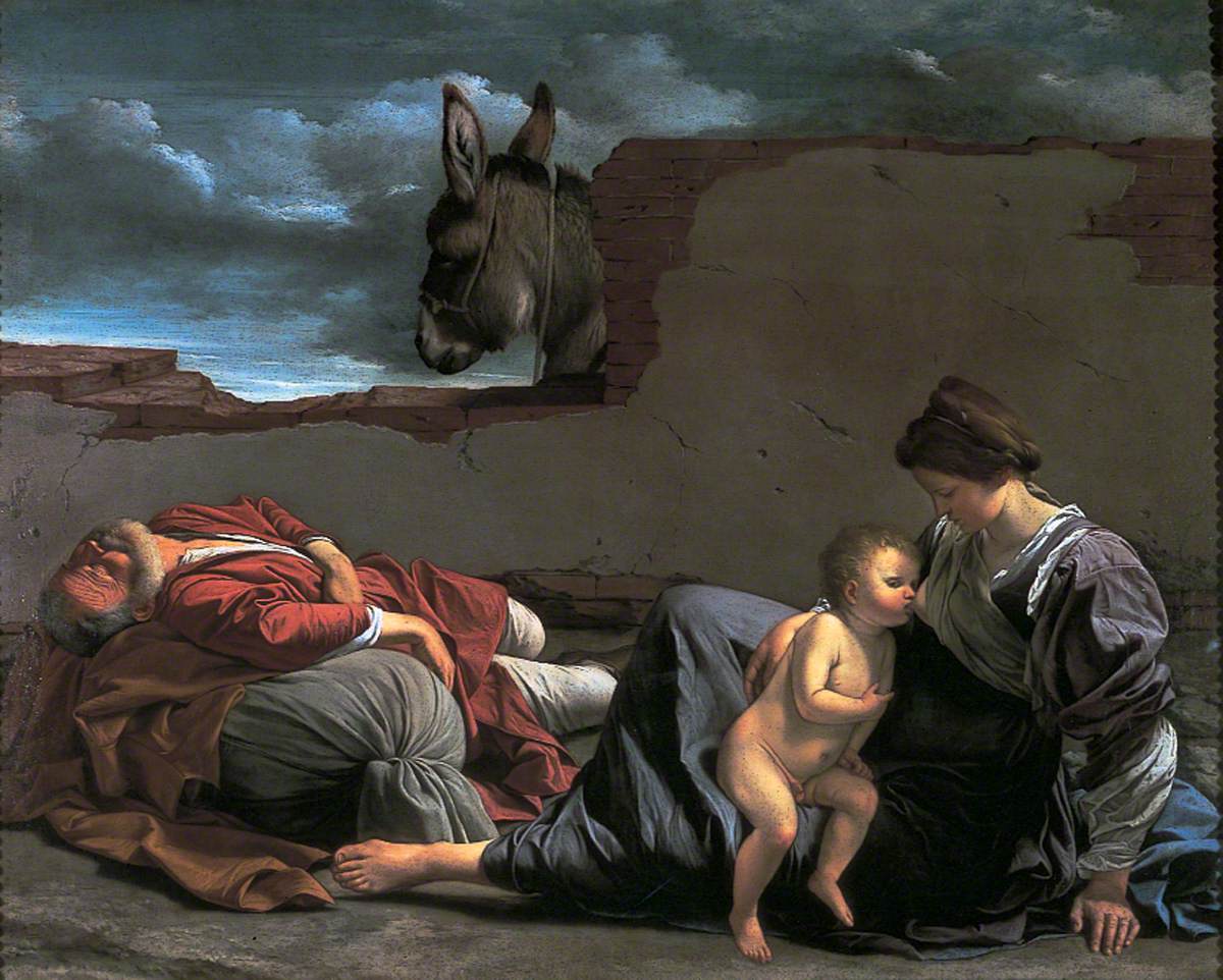 Repos pendant la fuite en Égypte - Orazio Gentileschi