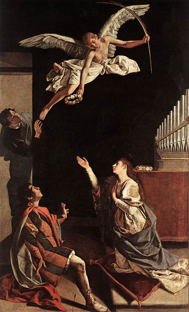 Vision de Sainte Cécile - Orazio Gentileschi