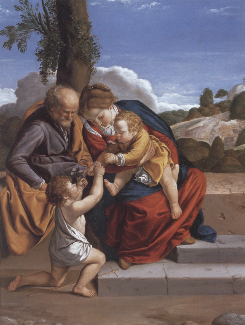 La Sainte Famille avec l'enfant saint Jean Baptiste - Orazio Gentileschi