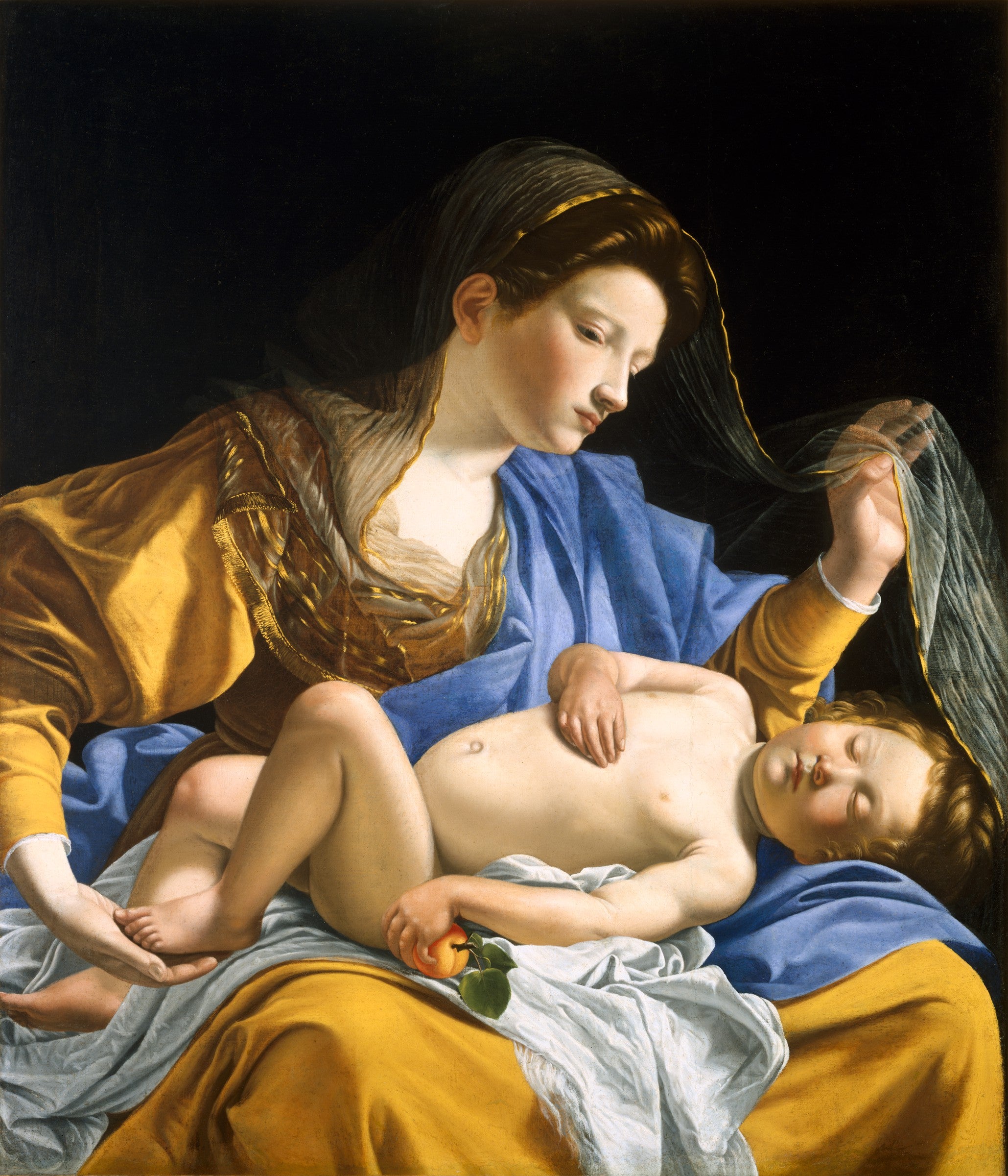 La Vierge avec l'Enfant Jésus endormi - Orazio Gentileschi