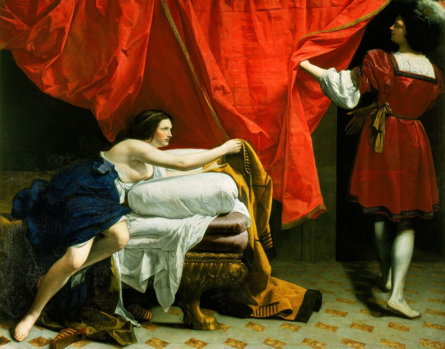 Joseph et la femme de Potiphar - Orazio Gentileschi