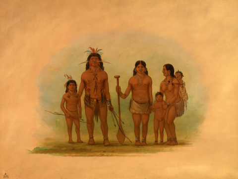 Chef et famille Orejona - George Catlin
