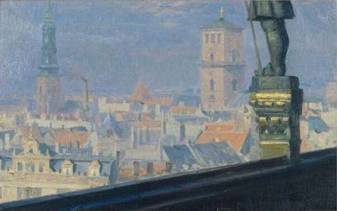 סקירה של בית העירייה של קופנהגן - פדר סברין קרויאר