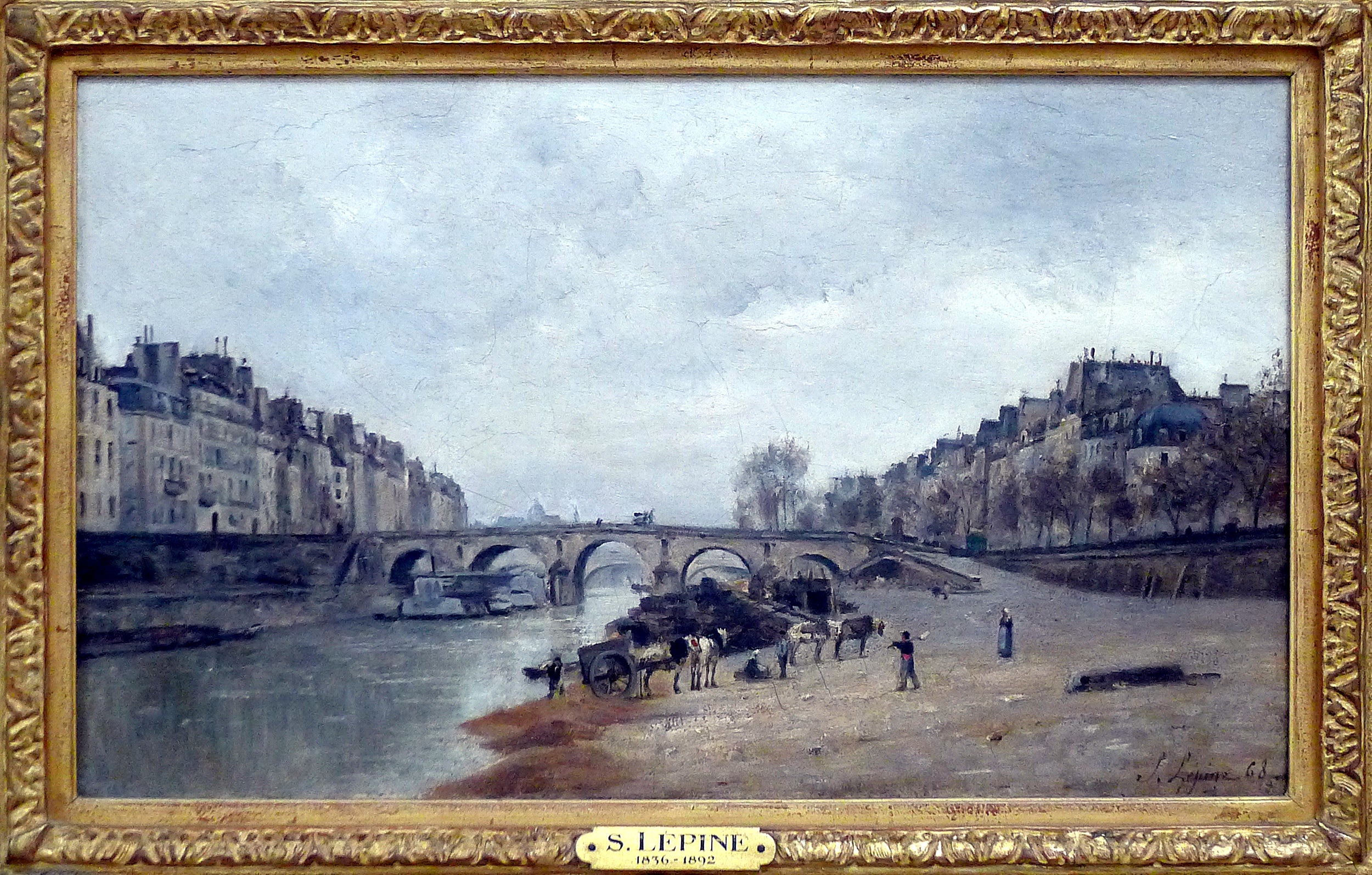 Quais des Célestins avec le pont Marie - Stanislas Lépine - Alpha Reproduction
