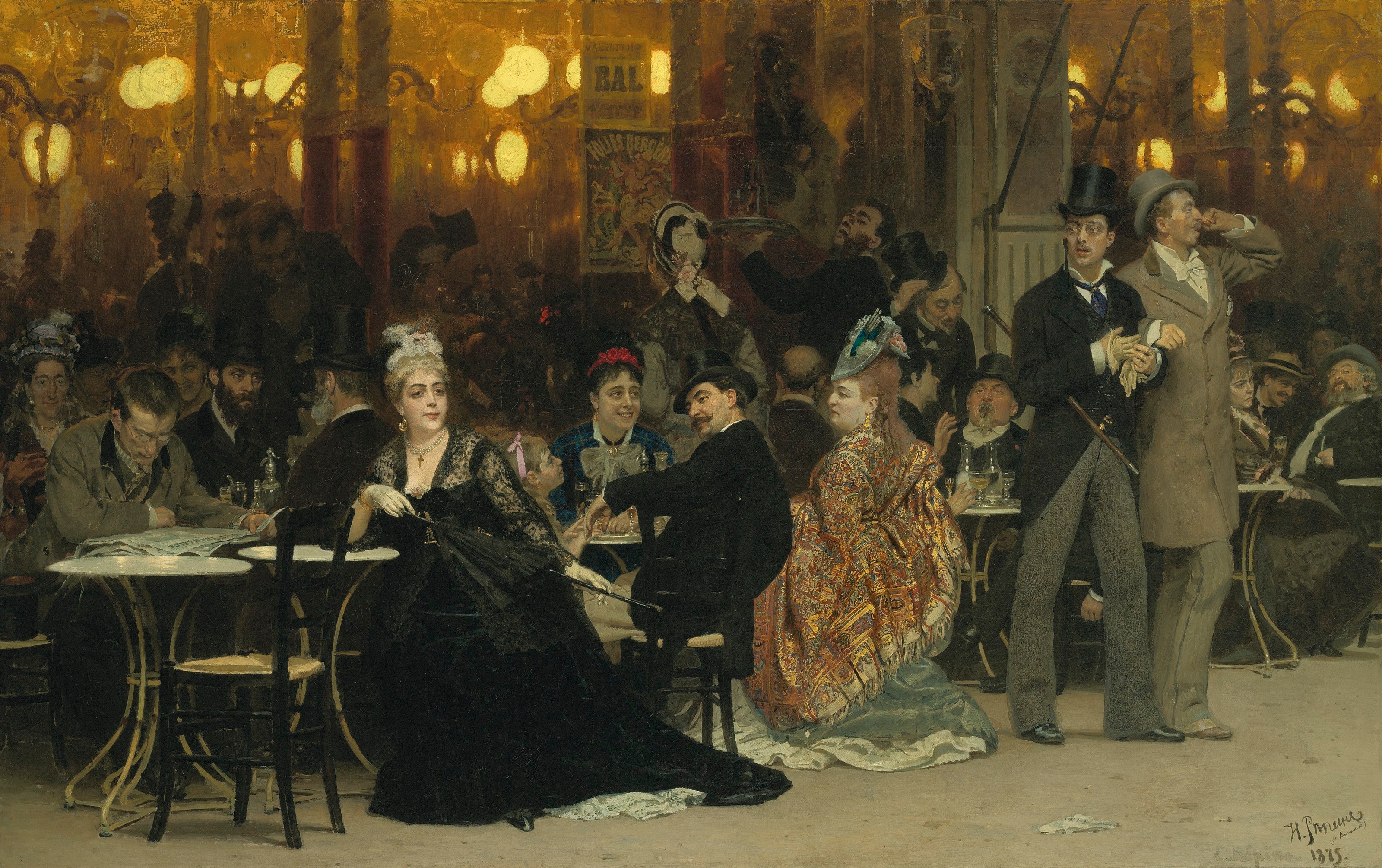 Un café parisien - Ilya Repin