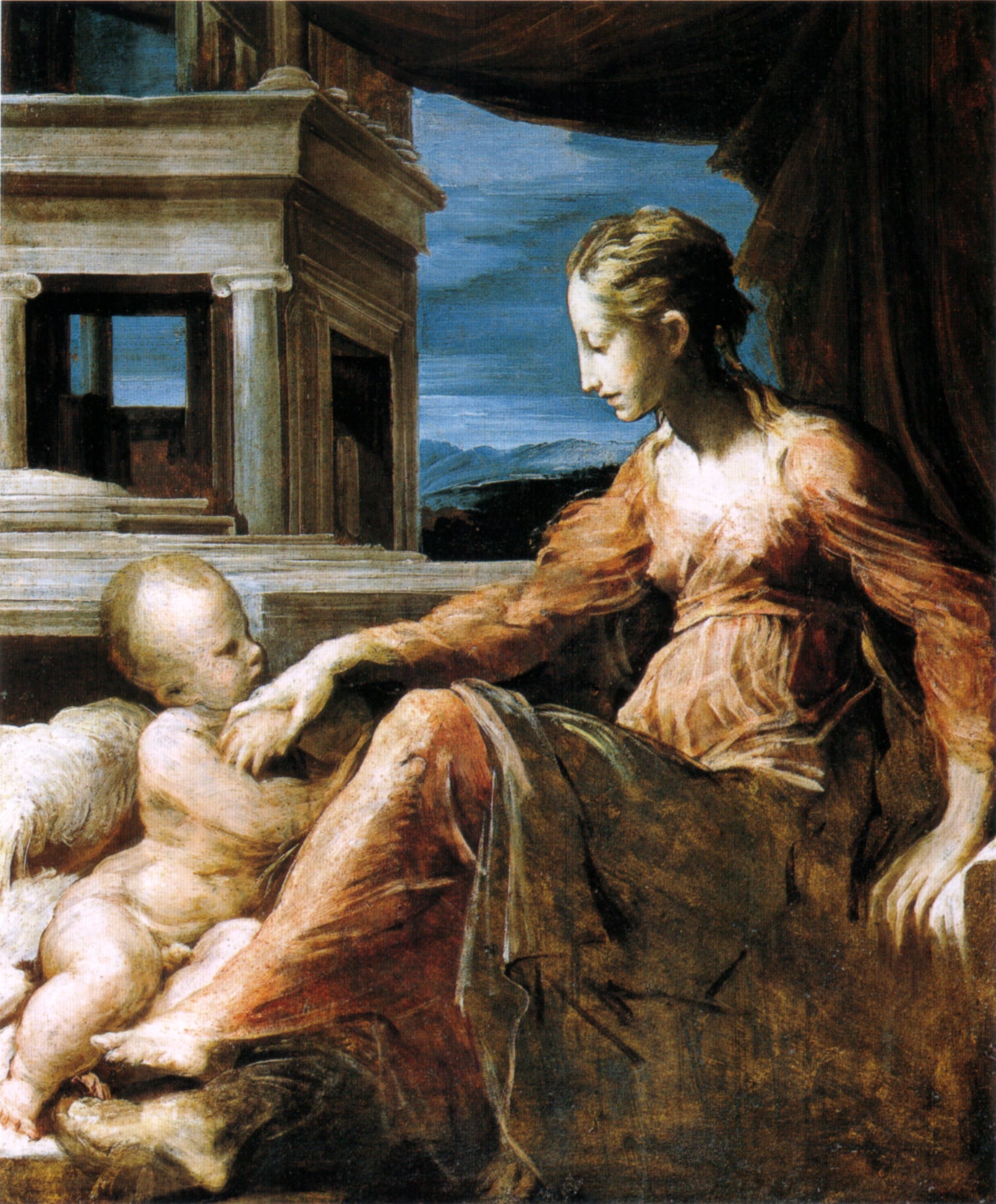 Madone avec l'enfant - Parmigianino