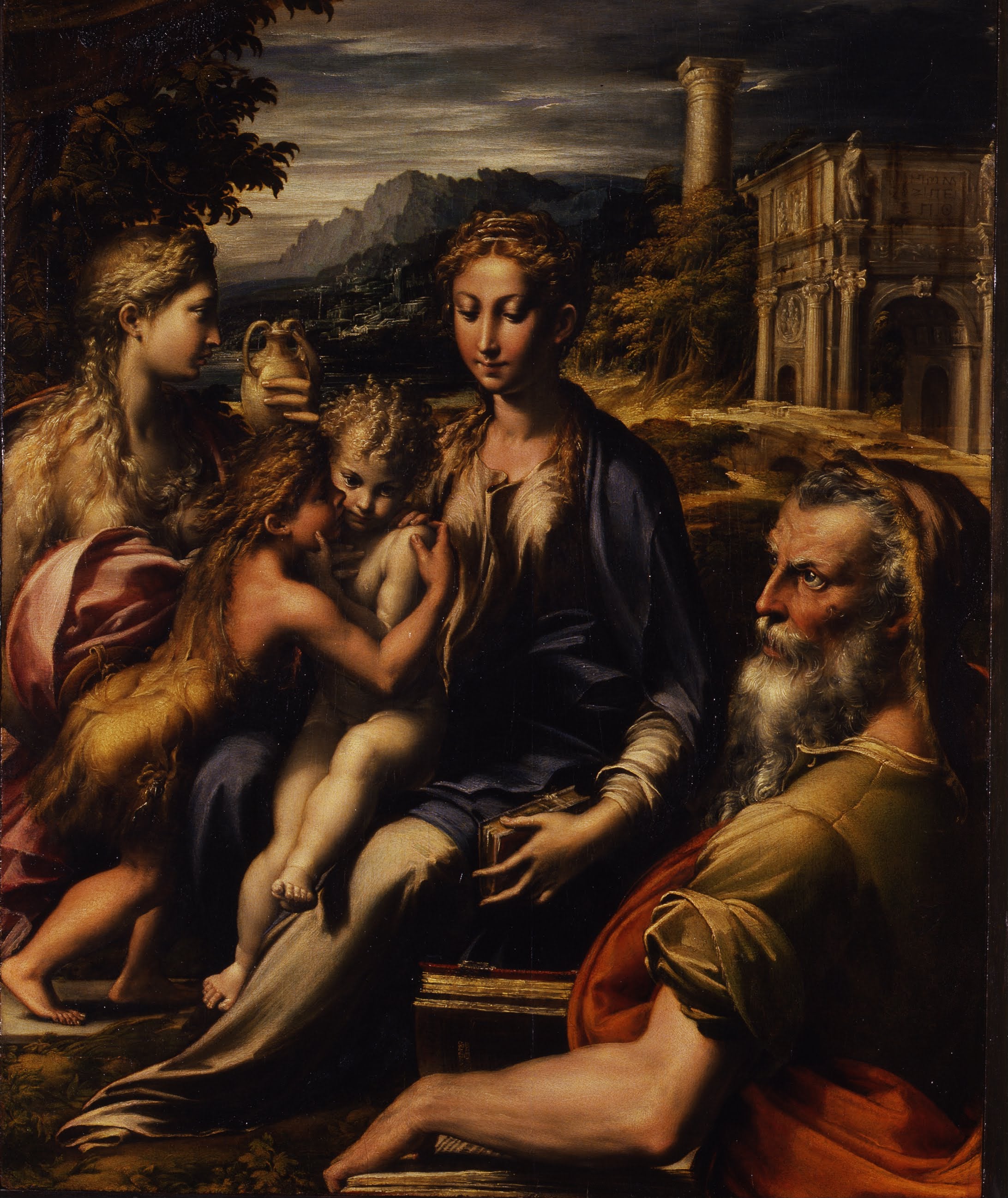 La Vierge à l'Enfant avec des saints - Parmigianino