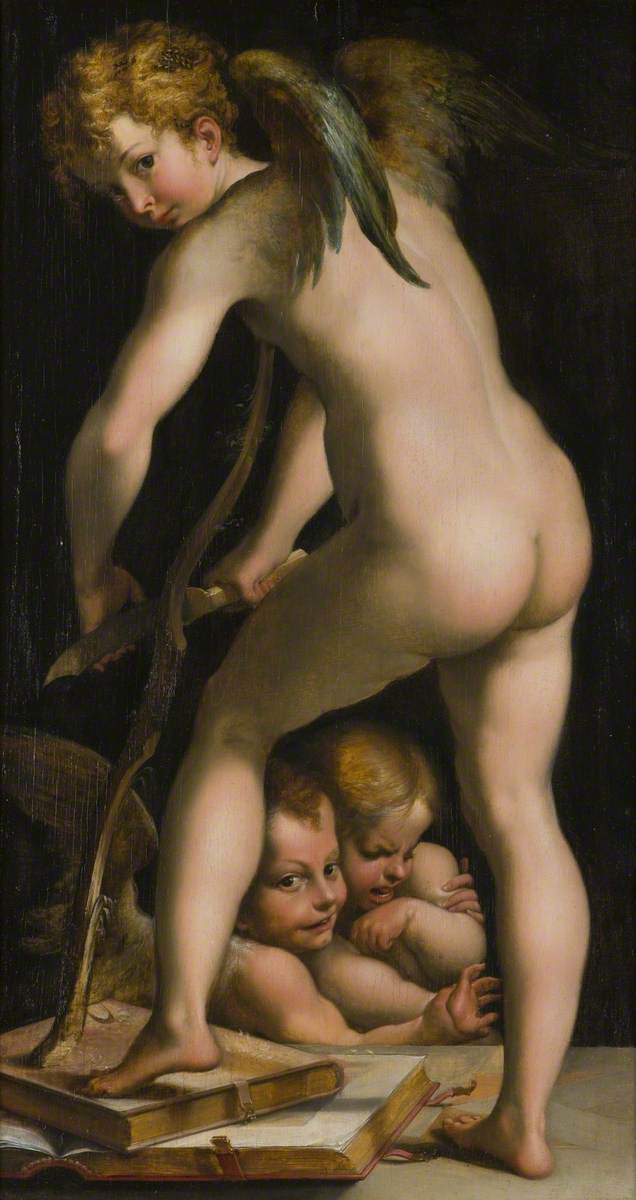 Cupidon rasant son arc - Parmigianino
