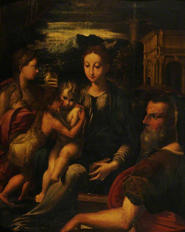 La Vierge à l'Enfant avec saint Jérôme, la Madeleine et le petit saint Jean - Parmigianino
