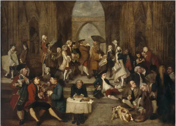 Parodie de « L’École d’Athènes » de Raphaël - Joshua Reynolds - Alpha Reproduction
