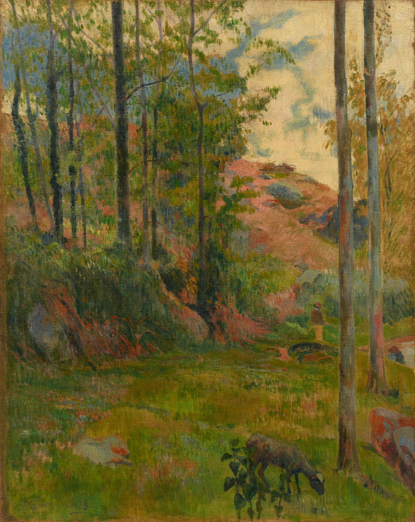 Reproduction du tableau « Chemin en bas de Pont-Aven - Paul Gauguin » par Alpha Reproduction en peinture à l’huile