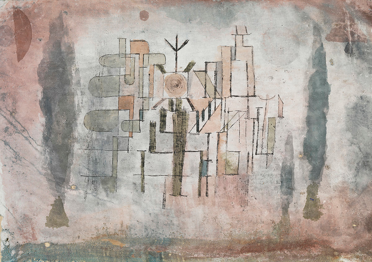 Monument in a Cemetery — Paul Klee