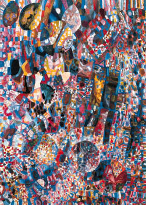 Composition abstraite avec des sphères - Pavel Filonov