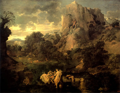 Paysage avec Hercule et Cacus - Nicolas Poussin - Alpha Reproduction